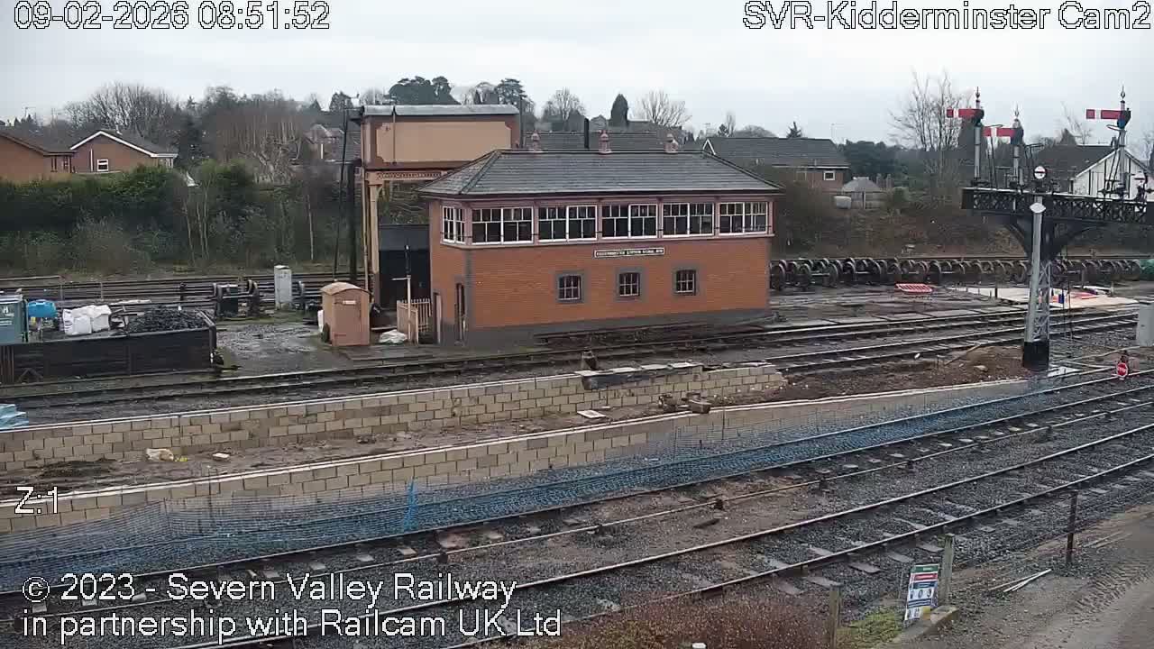 Outside Kidderminster Station, Severn Valley Railway Live Cam - Kidderminster, Wyre Forest, Worcestershire, West Midlands, England, United Kingdom