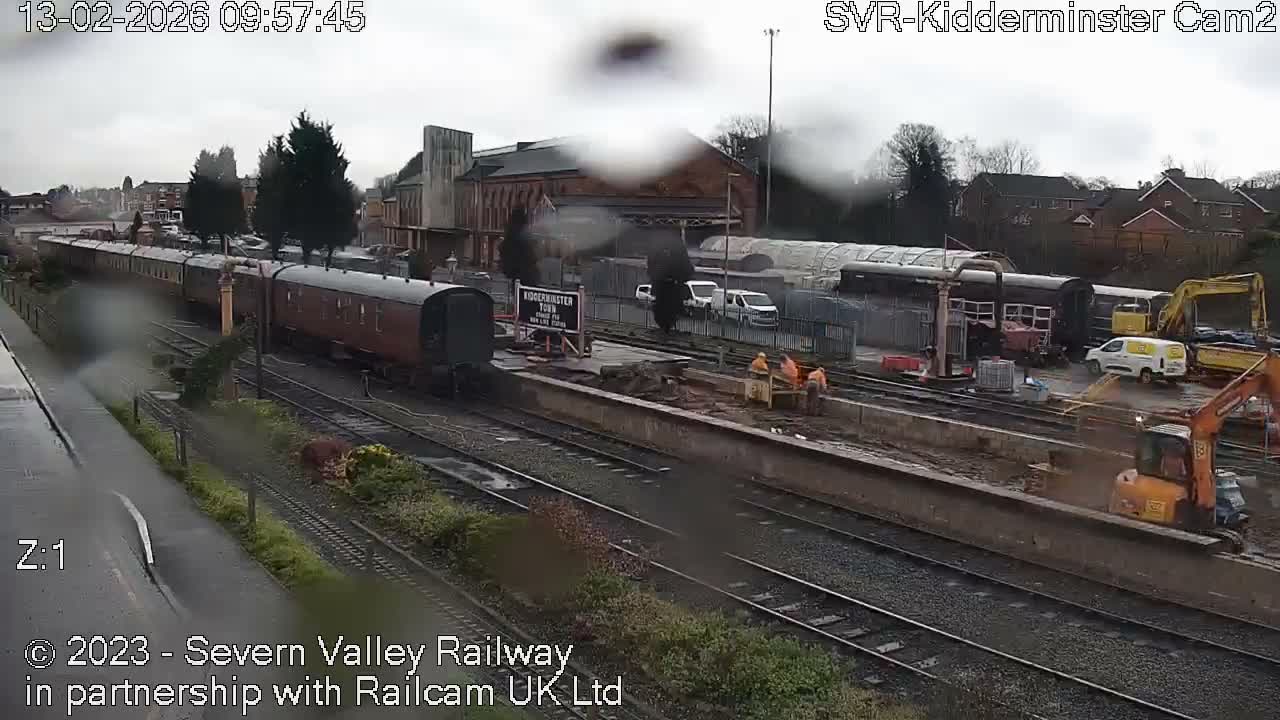 Outside Kidderminster Station, Severn Valley Railway Live Cam - Kidderminster, Wyre Forest, Worcestershire, West Midlands, England, United Kingdom