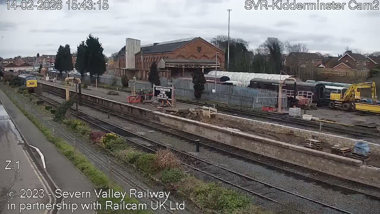 Outside Kidderminster Station, Severn Valley Railway Live Cam - Kidderminster, Wyre Forest, Worcestershire, West Midlands, England, United Kingdom