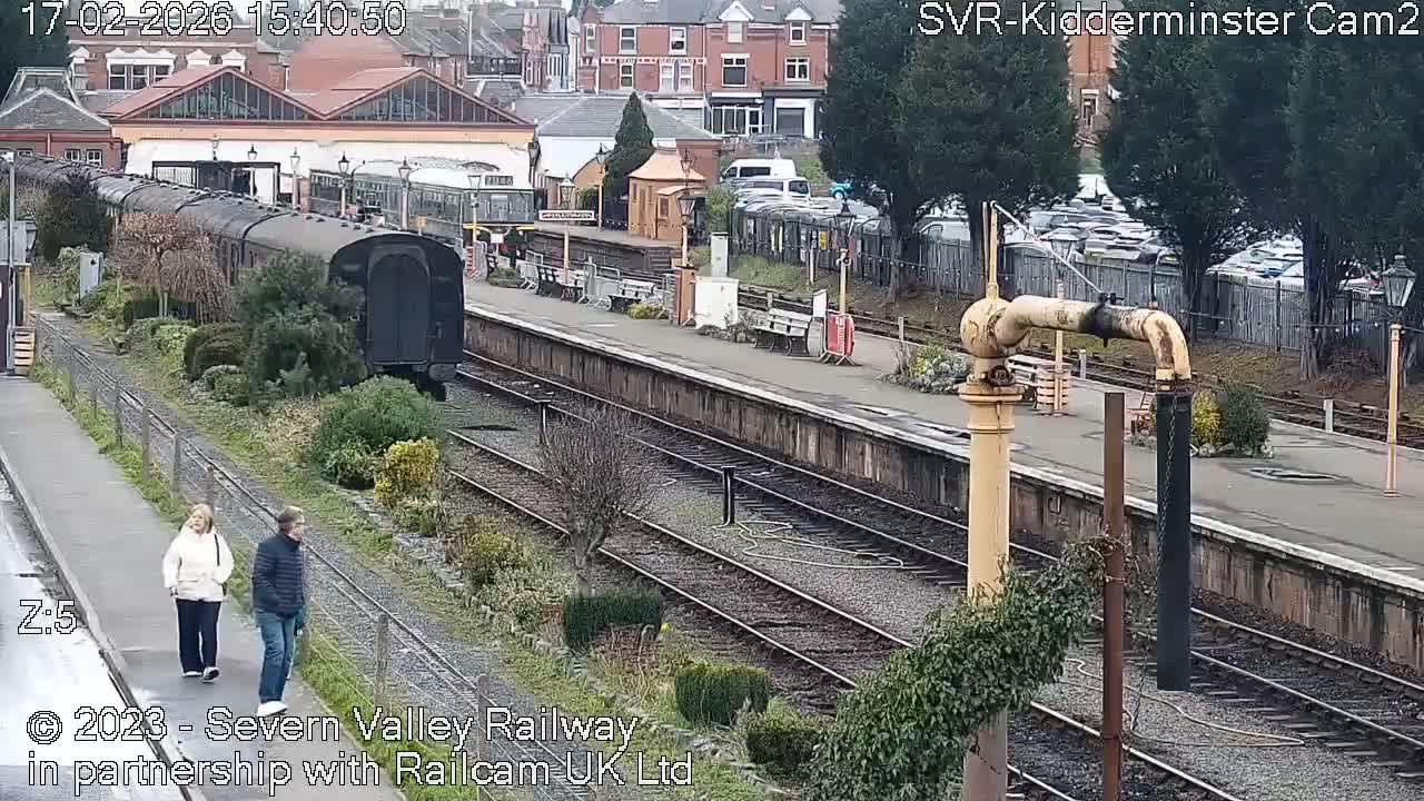 Outside Kidderminster Station, Severn Valley Railway Live Cam - Kidderminster, Wyre Forest, Worcestershire, West Midlands, England, United Kingdom
