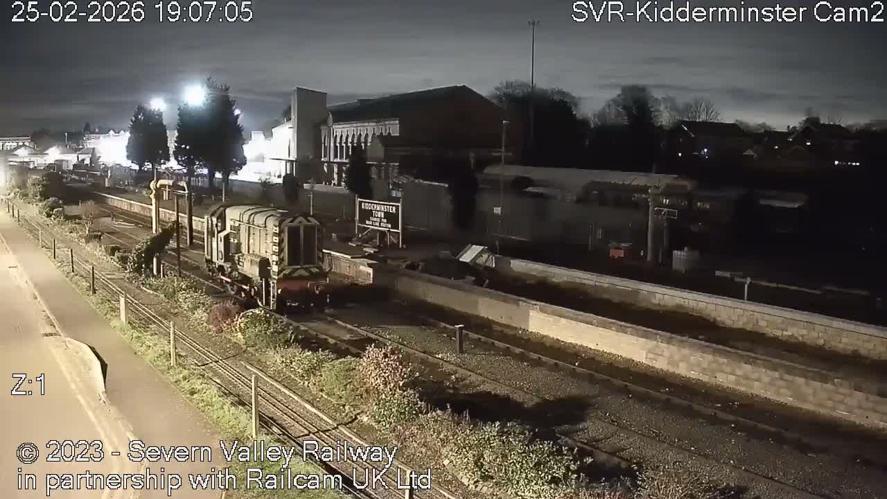 Outside Kidderminster Station, Severn Valley Railway Live Cam - Kidderminster, Wyre Forest, Worcestershire, West Midlands, England, United Kingdom