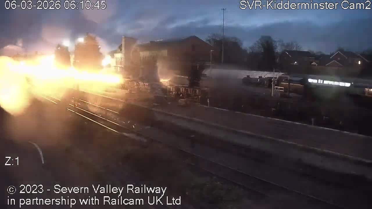 Outside Kidderminster Station, Severn Valley Railway Live Cam - Kidderminster, Wyre Forest, Worcestershire, West Midlands, England, United Kingdom