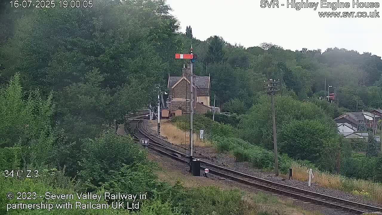 Highley Station on the Severn Valley Railway Live Cam - Highley, Shropshire, West Midlands, England, United Kingdom