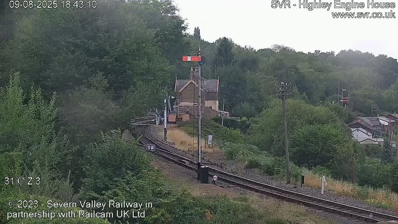 Highley Station on the Severn Valley Railway Live Cam - Highley, Shropshire, West Midlands, England, United Kingdom
