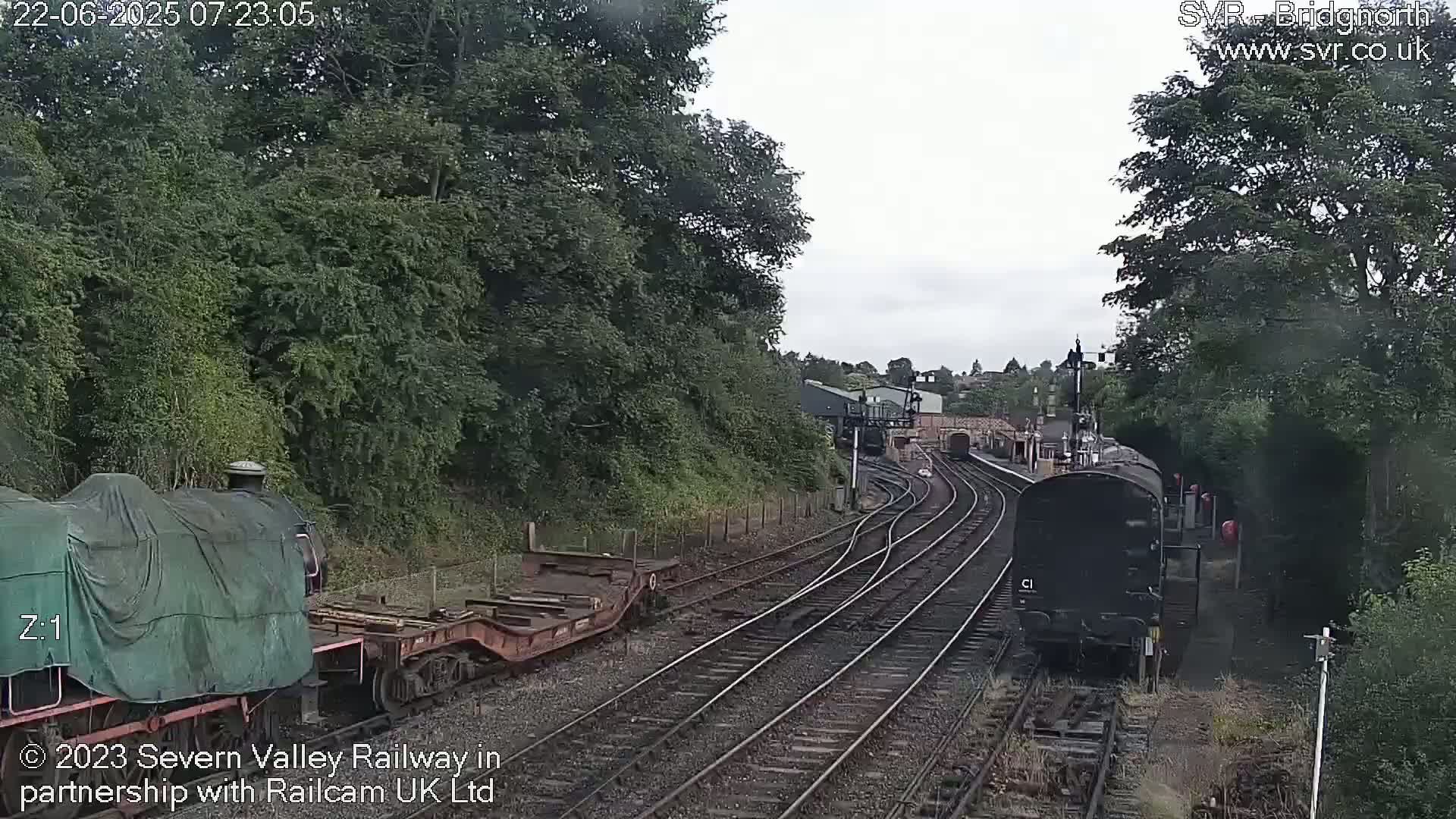 Bridgnorth Station on the Severn Valley Railway Live Cam - Bridgnorth, Shropshire, West Midlands, England, United Kingdom