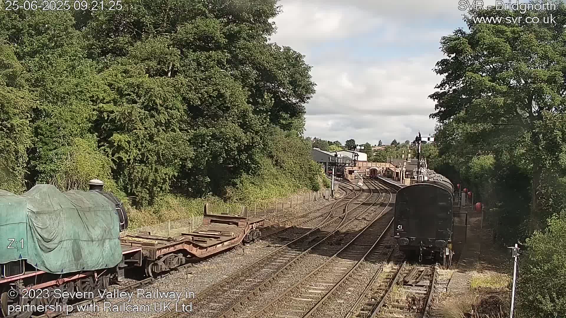 Bridgnorth Station on the Severn Valley Railway Live Cam - Bridgnorth, Shropshire, West Midlands, England, United Kingdom