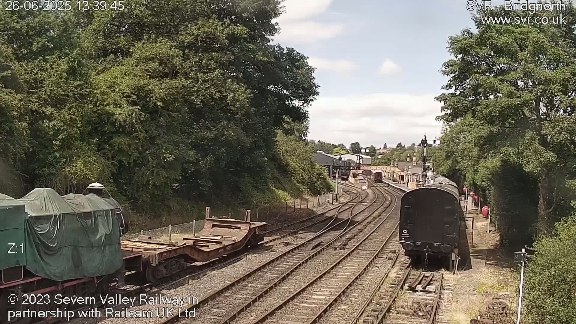Bridgnorth Station on the Severn Valley Railway Live Cam - Bridgnorth, Shropshire, West Midlands, England, United Kingdom