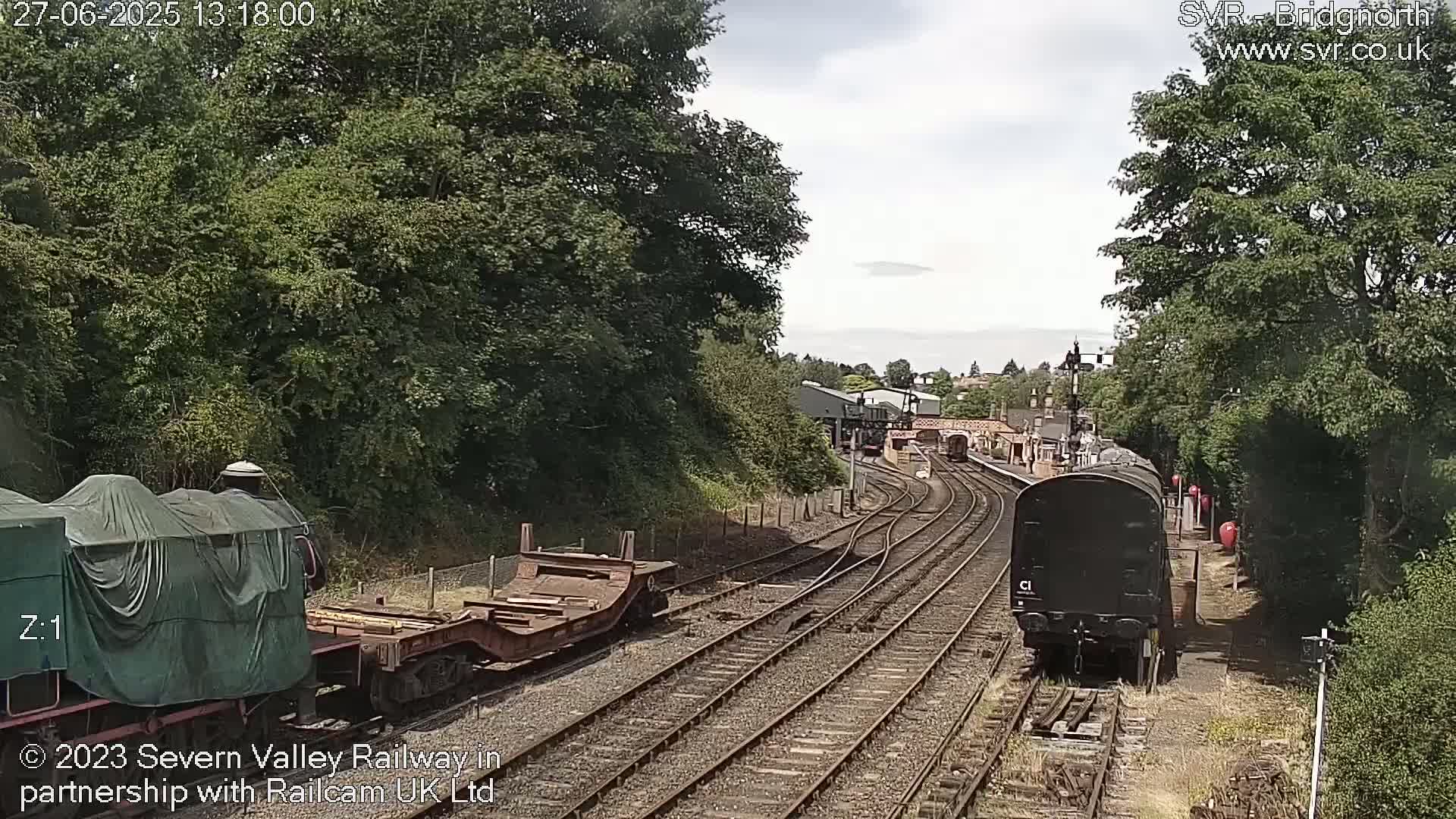 Bridgnorth Station on the Severn Valley Railway Live Cam - Bridgnorth, Shropshire, West Midlands, England, United Kingdom