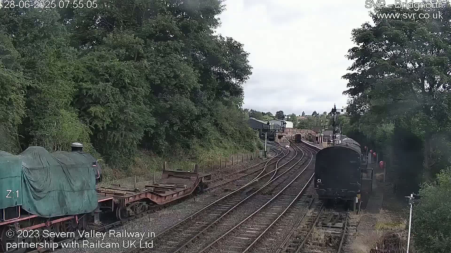 Bridgnorth Station on the Severn Valley Railway Live Cam - Bridgnorth, Shropshire, West Midlands, England, United Kingdom