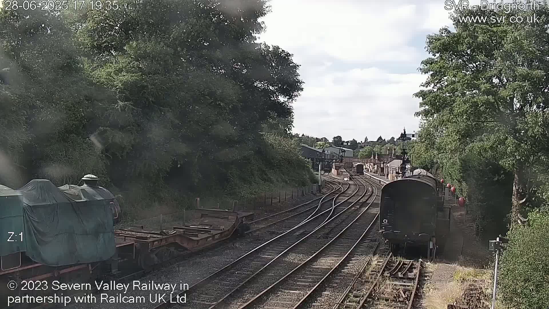 Bridgnorth Station on the Severn Valley Railway Live Cam - Bridgnorth, Shropshire, West Midlands, England, United Kingdom