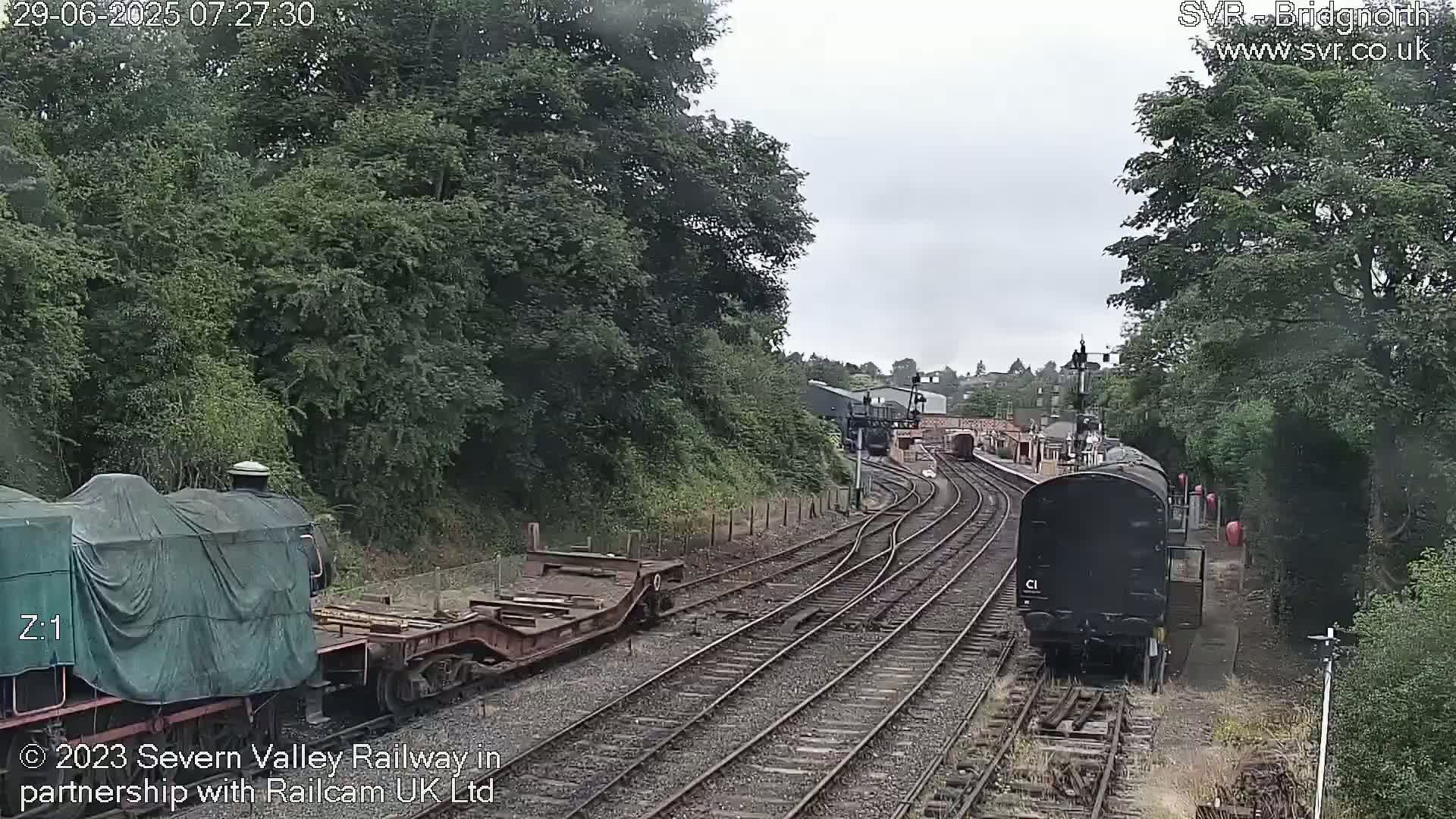 Bridgnorth Station on the Severn Valley Railway Live Cam - Bridgnorth, Shropshire, West Midlands, England, United Kingdom