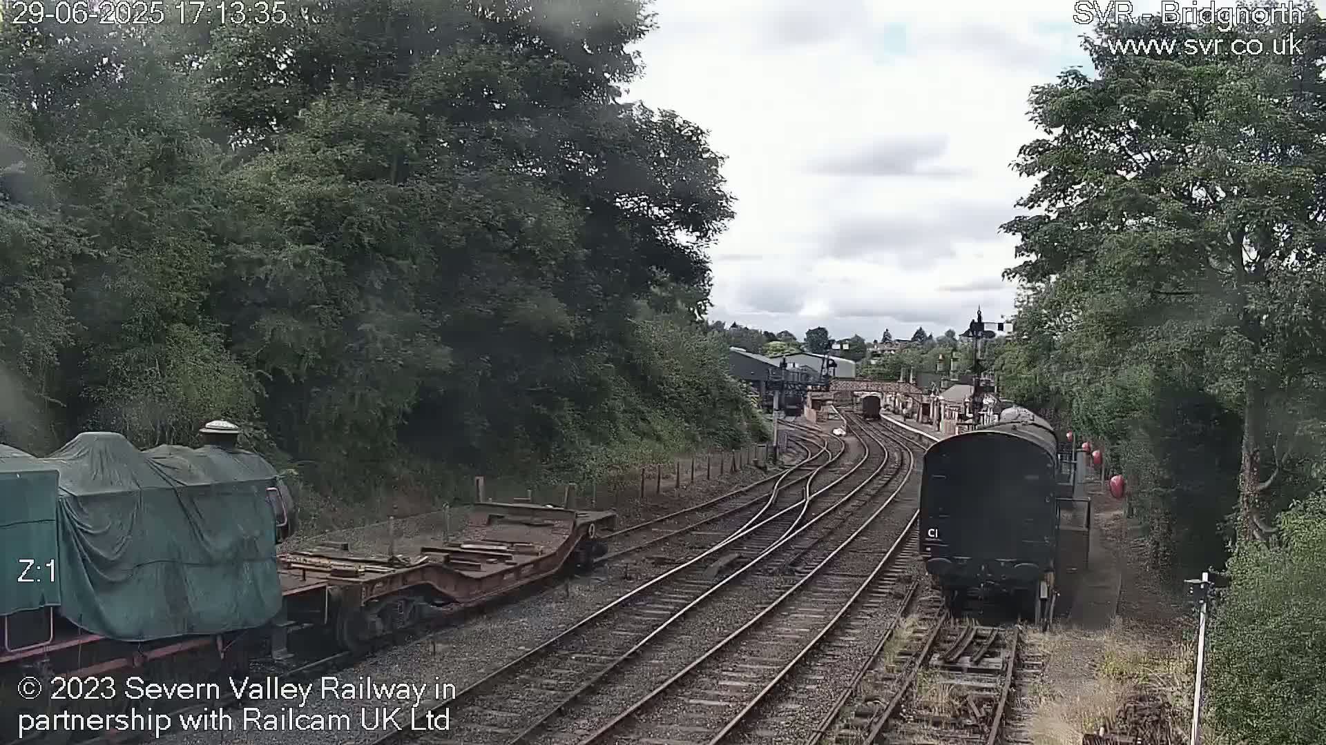 Bridgnorth Station on the Severn Valley Railway Live Cam - Bridgnorth, Shropshire, West Midlands, England, United Kingdom
