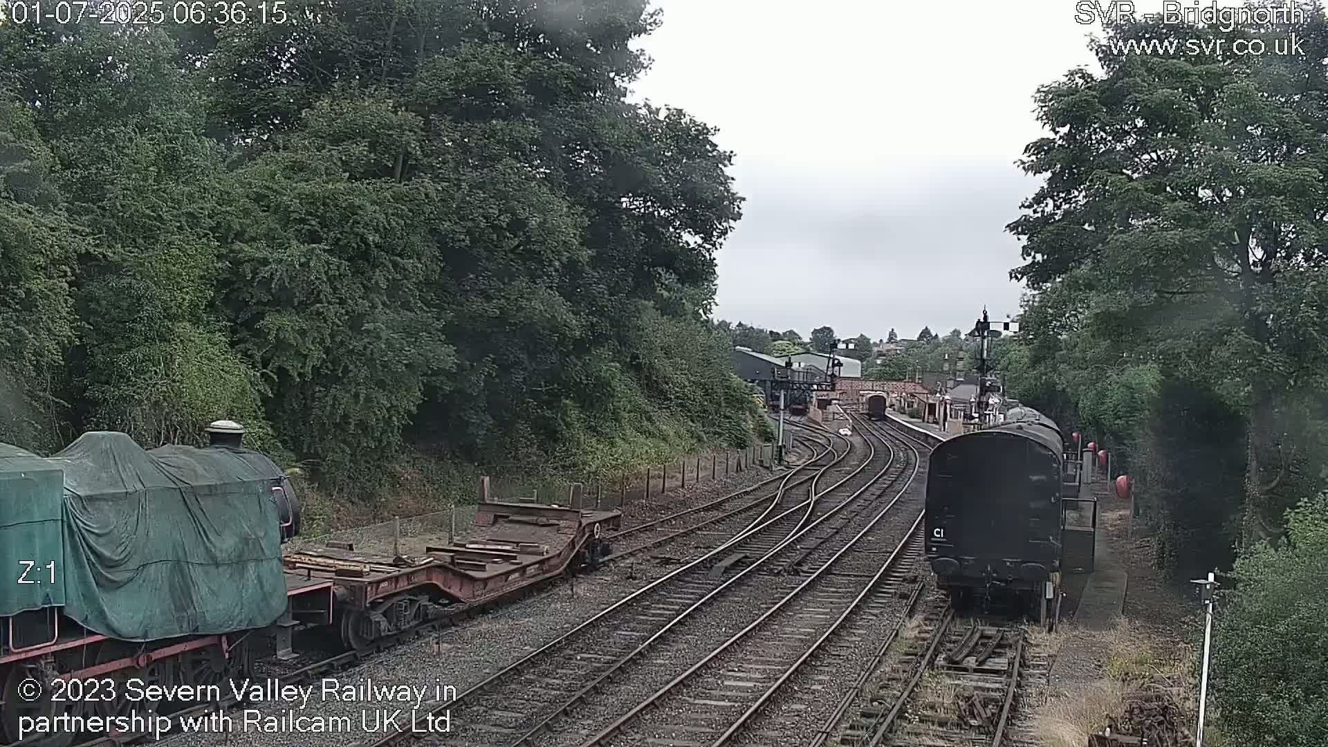 Bridgnorth Station on the Severn Valley Railway Live Cam - Bridgnorth, Shropshire, West Midlands, England, United Kingdom