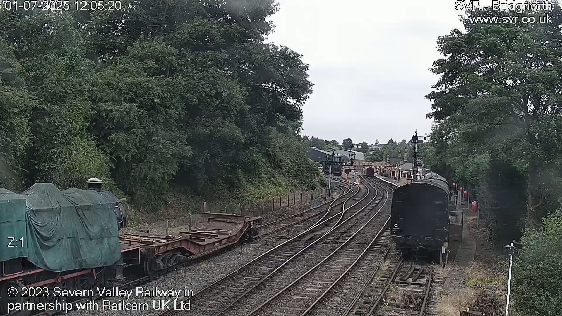 Bridgnorth Station on the Severn Valley Railway Live Cam - Bridgnorth, Shropshire, West Midlands, England, United Kingdom