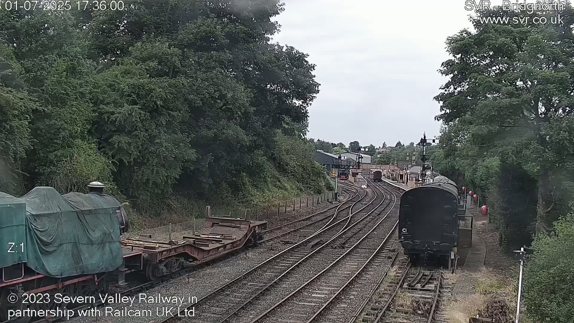 Bridgnorth Station on the Severn Valley Railway Live Cam - Bridgnorth, Shropshire, West Midlands, England, United Kingdom