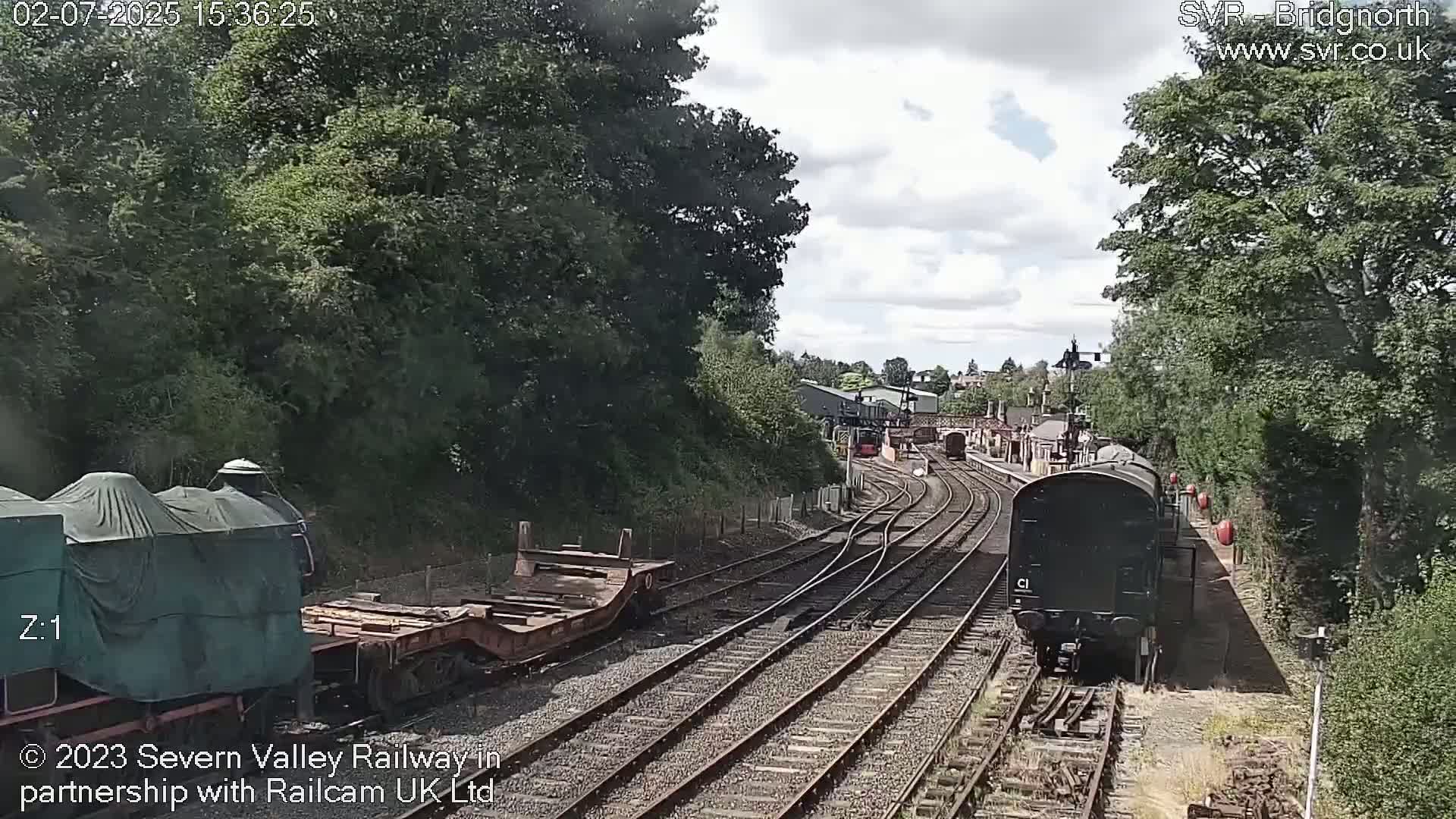 Bridgnorth Station on the Severn Valley Railway Live Cam - Bridgnorth, Shropshire, West Midlands, England, United Kingdom