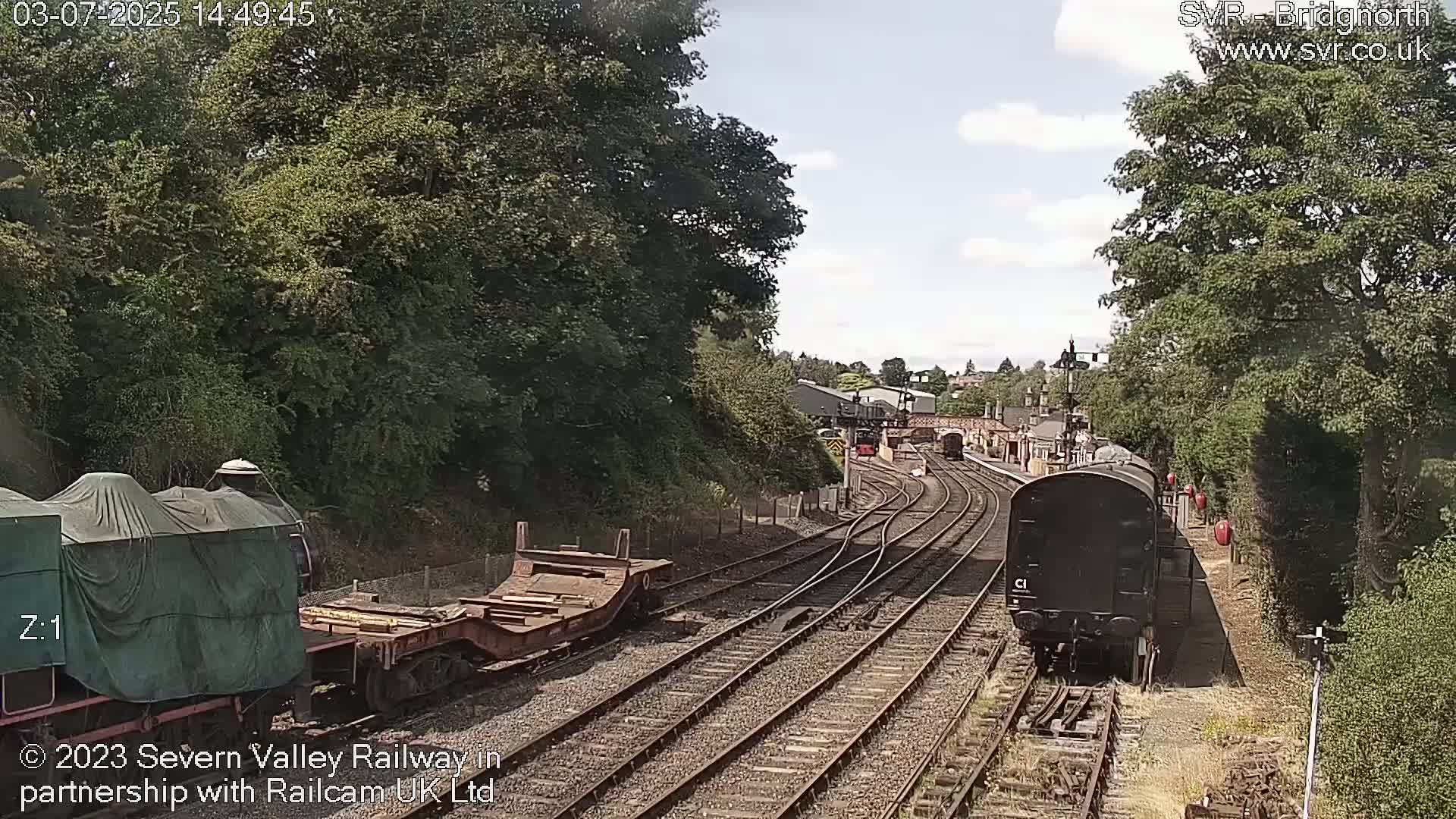 Bridgnorth Station on the Severn Valley Railway Live Cam - Bridgnorth, Shropshire, West Midlands, England, United Kingdom