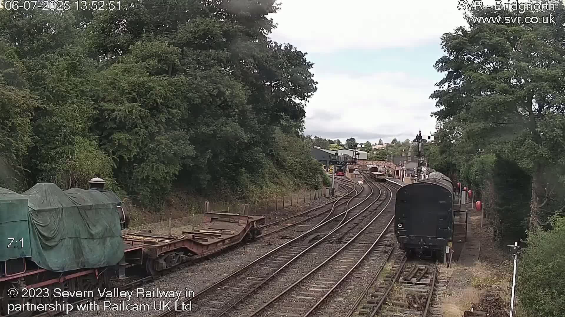 Bridgnorth Station on the Severn Valley Railway Live Cam - Bridgnorth, Shropshire, West Midlands, England, United Kingdom
