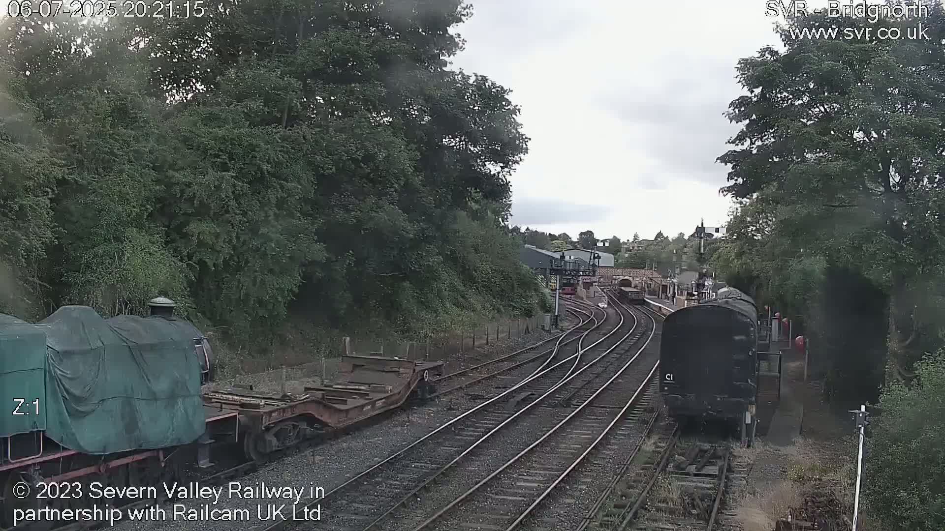 Bridgnorth Station on the Severn Valley Railway Live Cam - Bridgnorth, Shropshire, West Midlands, England, United Kingdom