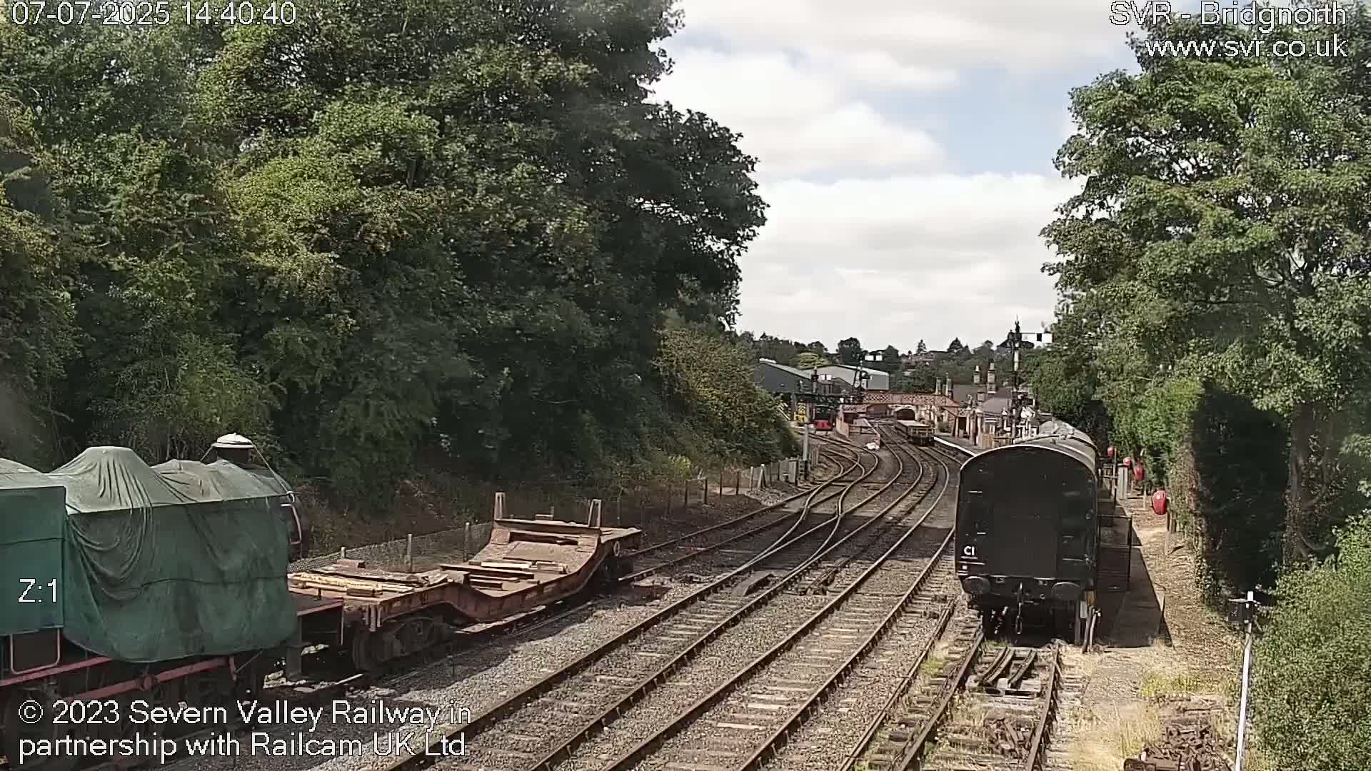 Bridgnorth Station on the Severn Valley Railway Live Cam - Bridgnorth, Shropshire, West Midlands, England, United Kingdom
