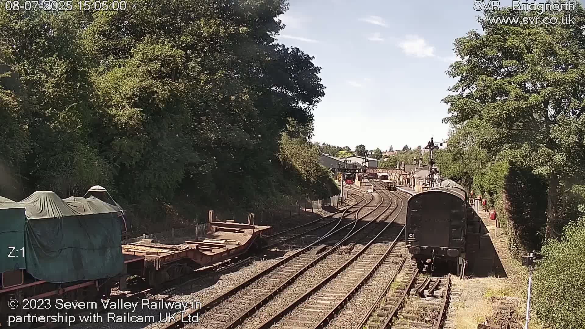 Bridgnorth Station on the Severn Valley Railway Live Cam - Bridgnorth, Shropshire, West Midlands, England, United Kingdom