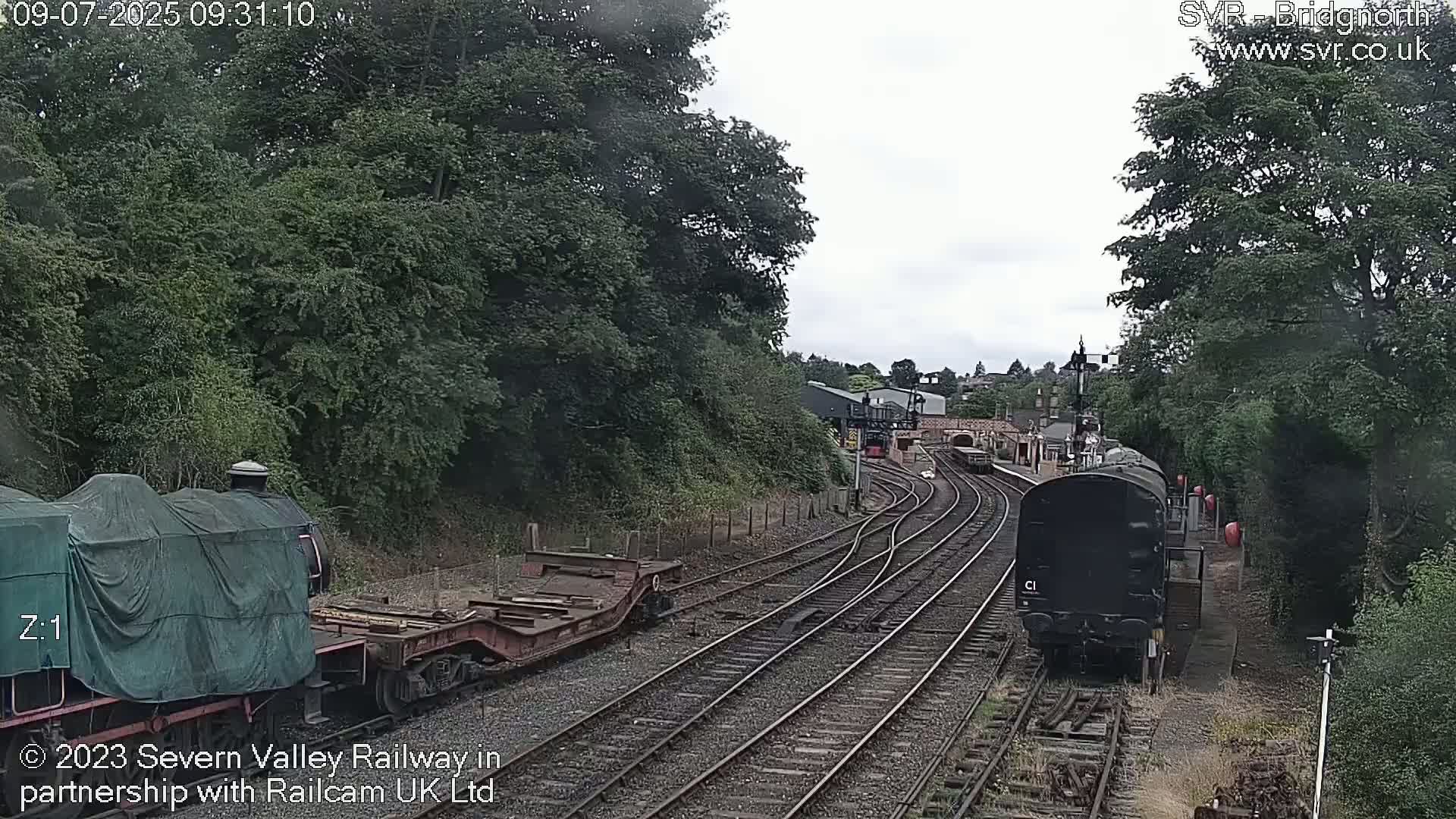 Bridgnorth Station on the Severn Valley Railway Live Cam - Bridgnorth, Shropshire, West Midlands, England, United Kingdom