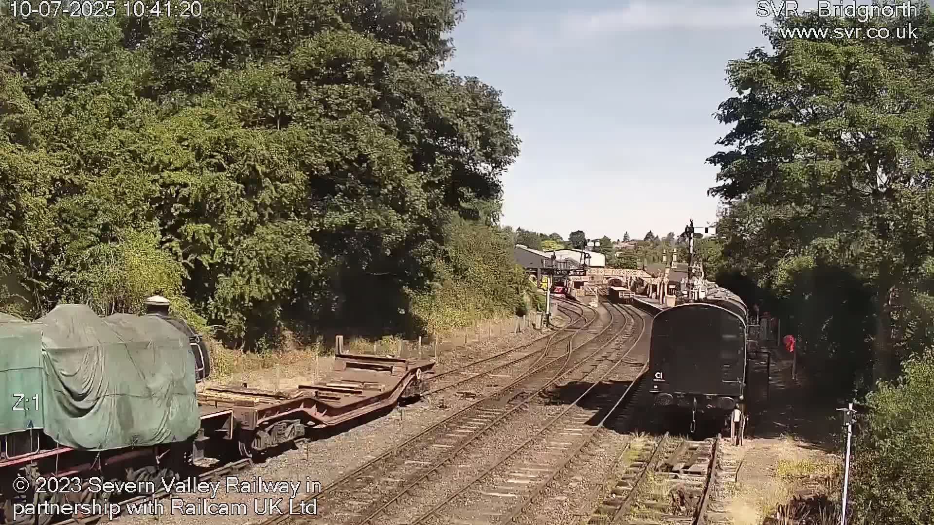 Bridgnorth Station on the Severn Valley Railway Live Cam - Bridgnorth, Shropshire, West Midlands, England, United Kingdom