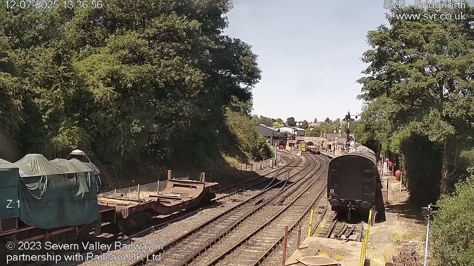 Bridgnorth Station on the Severn Valley Railway Live Cam - Bridgnorth, Shropshire, West Midlands, England, United Kingdom