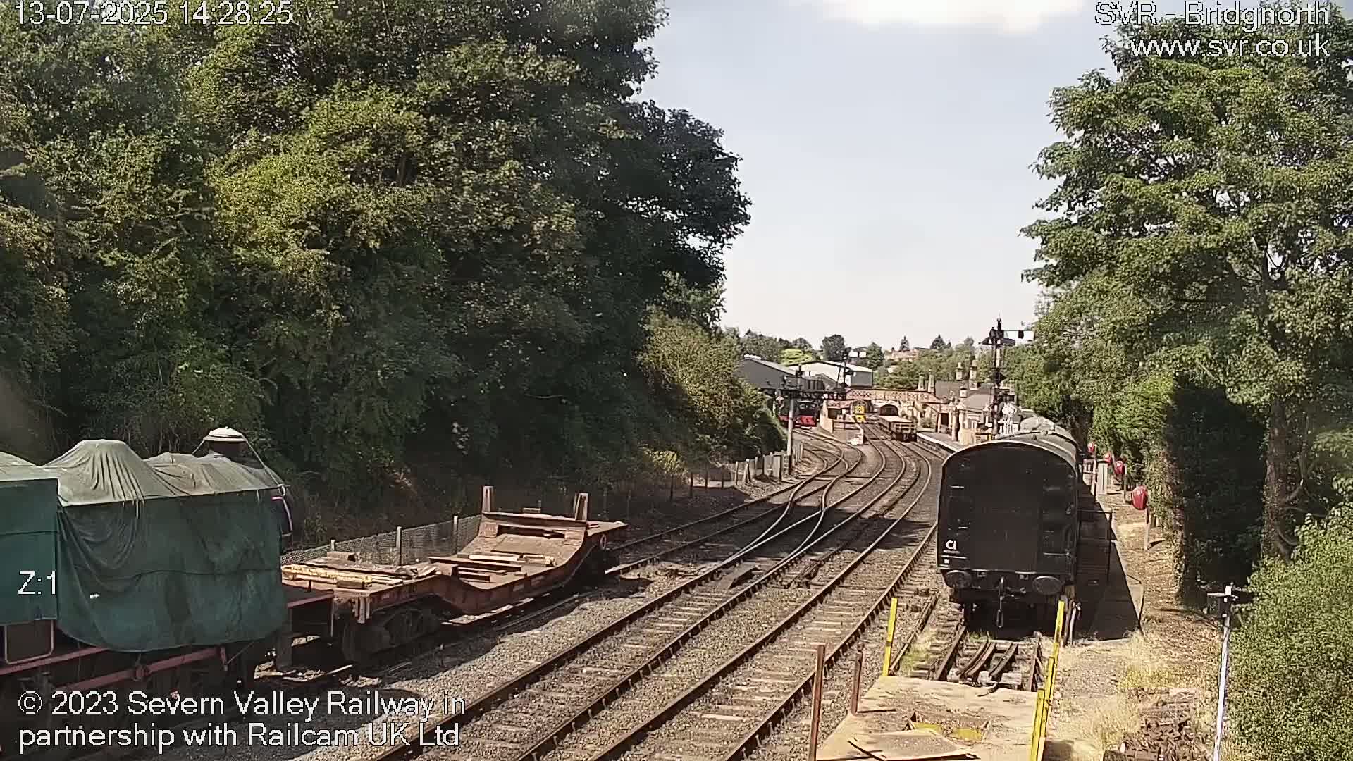 Bridgnorth Station on the Severn Valley Railway Live Cam - Bridgnorth, Shropshire, West Midlands, England, United Kingdom