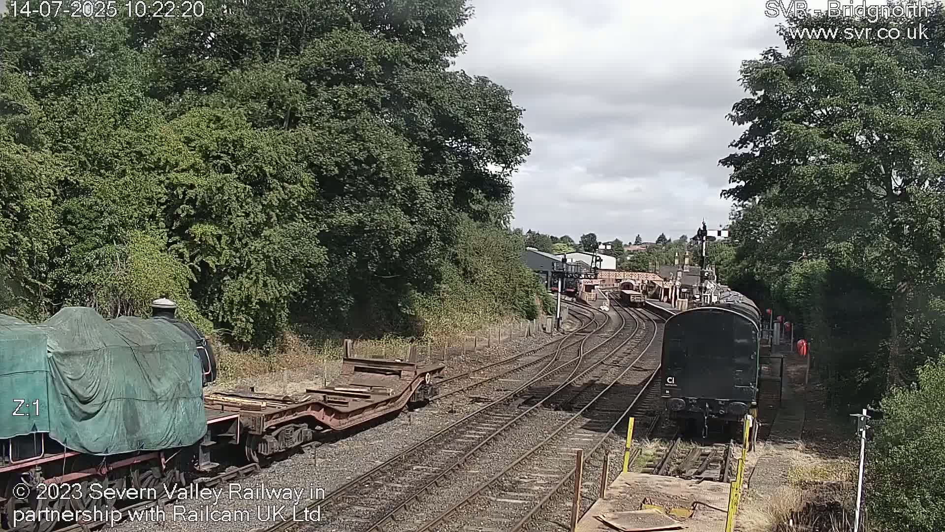 Bridgnorth Station on the Severn Valley Railway Live Cam - Bridgnorth, Shropshire, West Midlands, England, United Kingdom
