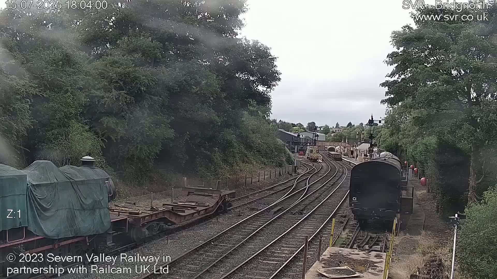 Bridgnorth Station on the Severn Valley Railway Live Cam - Bridgnorth, Shropshire, West Midlands, England, United Kingdom