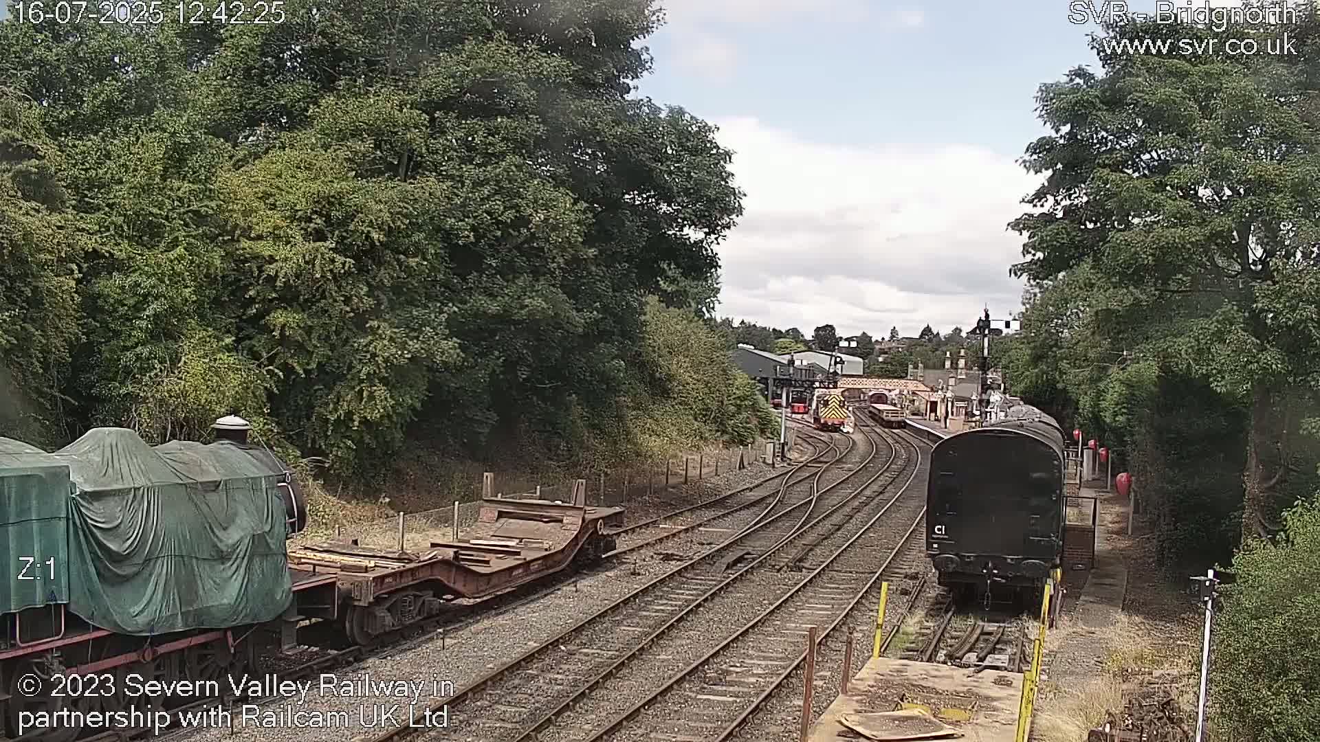 Bridgnorth Station on the Severn Valley Railway Live Cam - Bridgnorth, Shropshire, West Midlands, England, United Kingdom