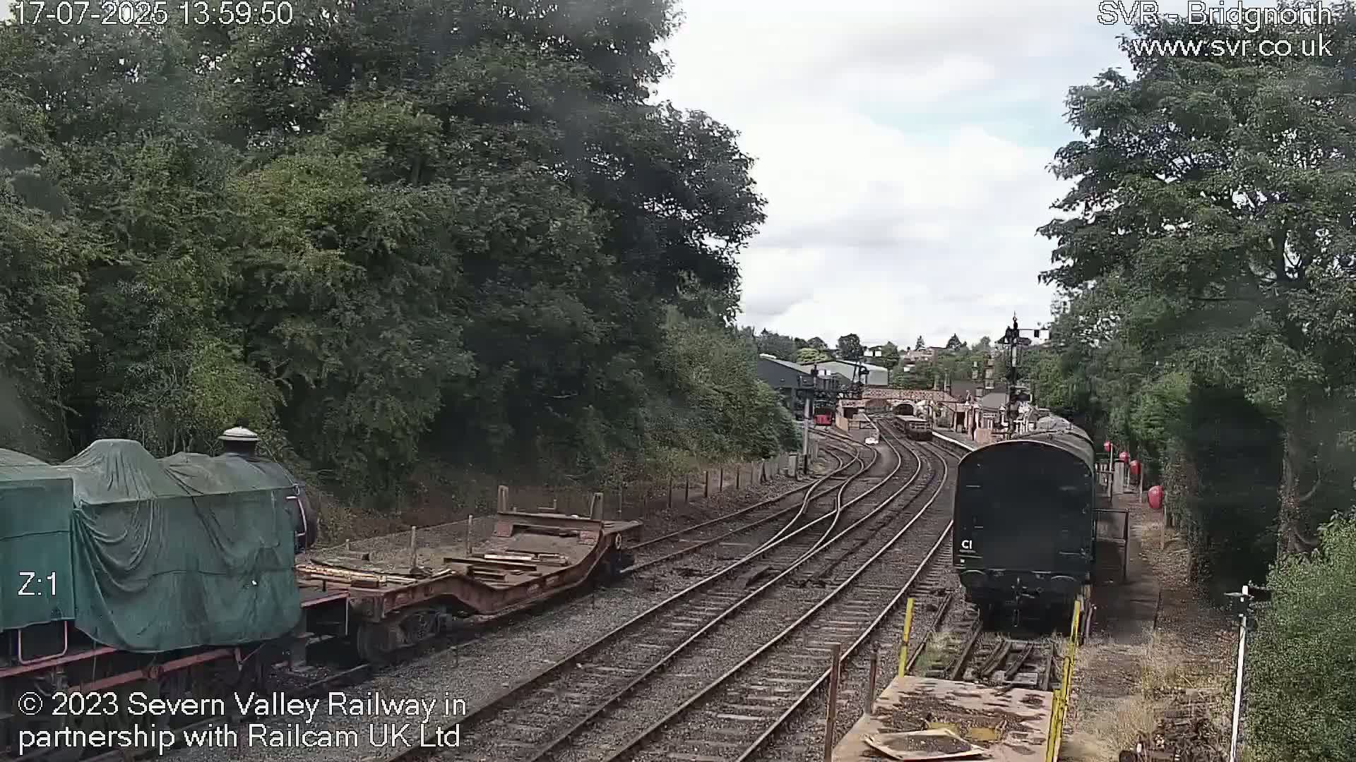 Bridgnorth Station on the Severn Valley Railway Live Cam - Bridgnorth, Shropshire, West Midlands, England, United Kingdom
