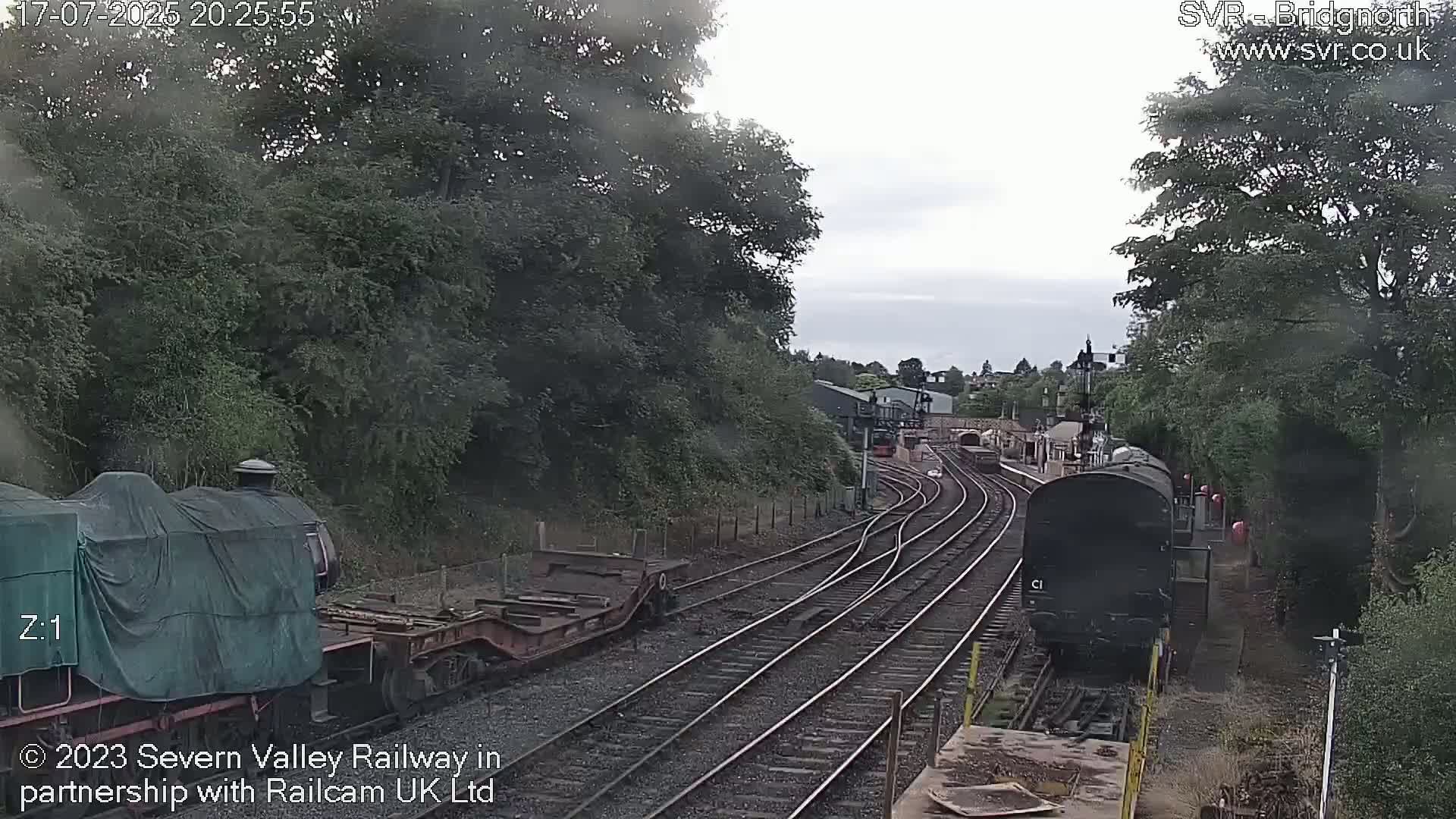 Bridgnorth Station on the Severn Valley Railway Live Cam - Bridgnorth, Shropshire, West Midlands, England, United Kingdom
