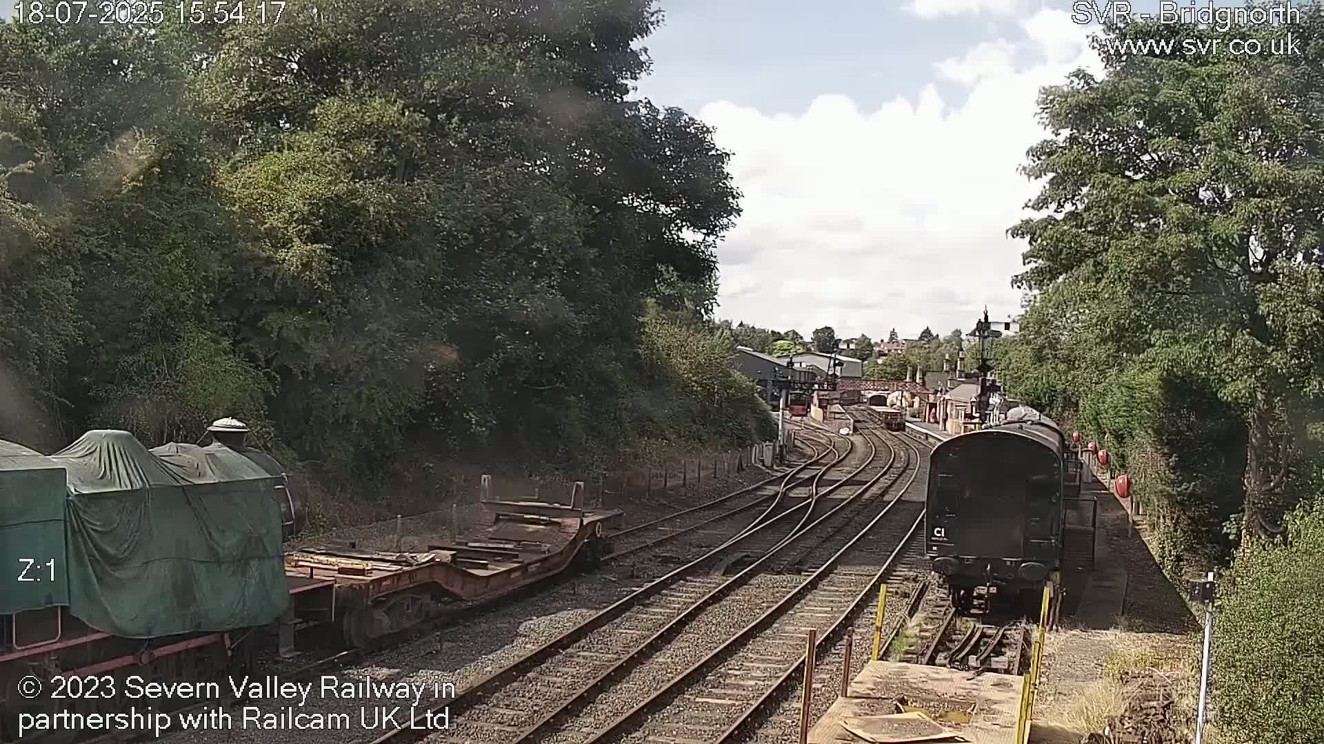 Bridgnorth Station on the Severn Valley Railway Live Cam - Bridgnorth, Shropshire, West Midlands, England, United Kingdom