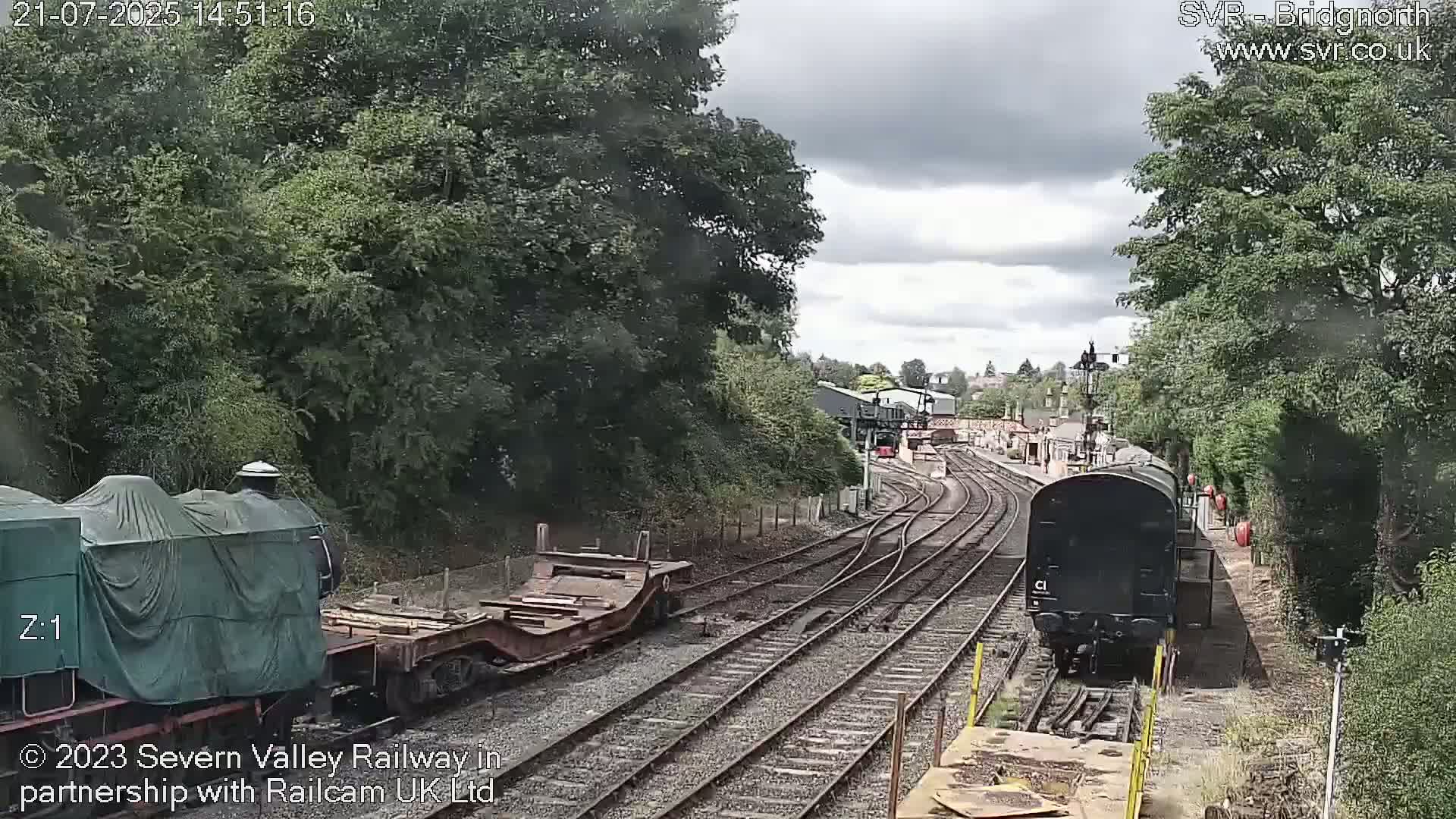 Bridgnorth Station on the Severn Valley Railway Live Cam - Bridgnorth, Shropshire, West Midlands, England, United Kingdom