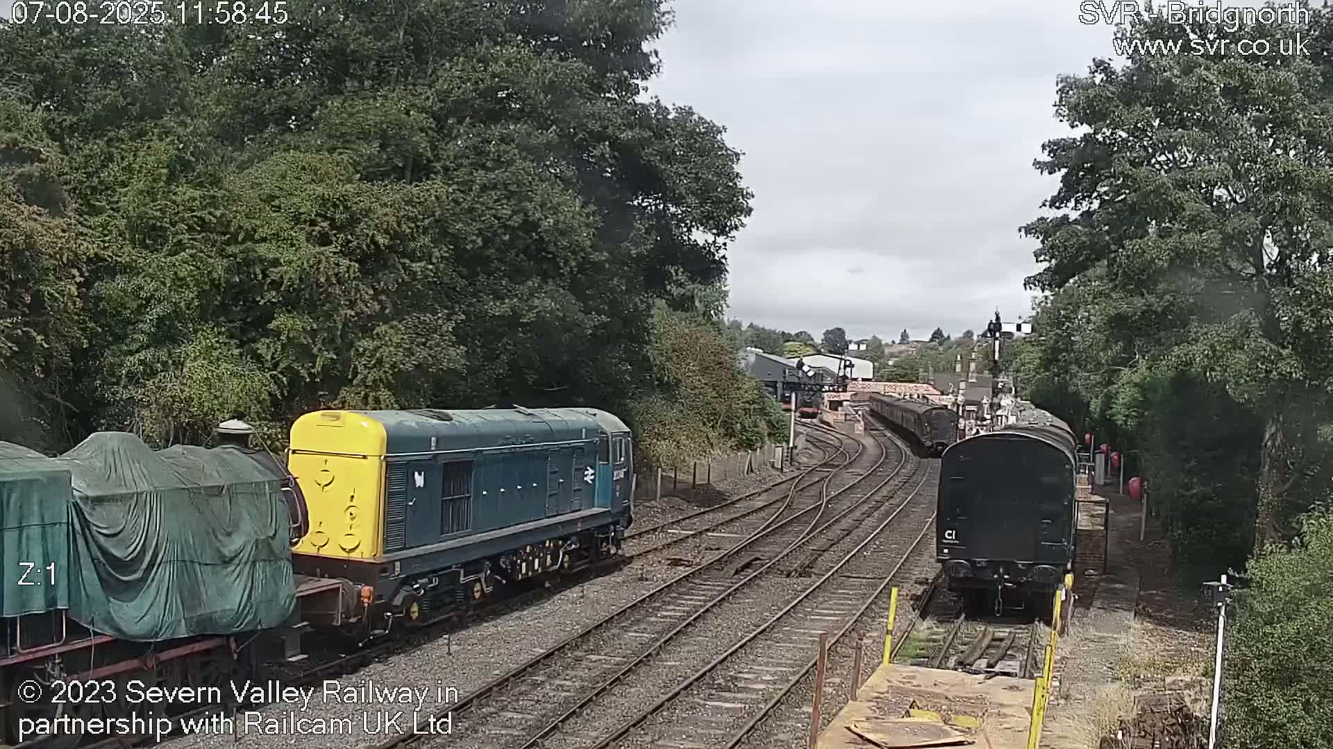 Bridgnorth Station on the Severn Valley Railway Live Cam - Bridgnorth, Shropshire, West Midlands, England, United Kingdom
