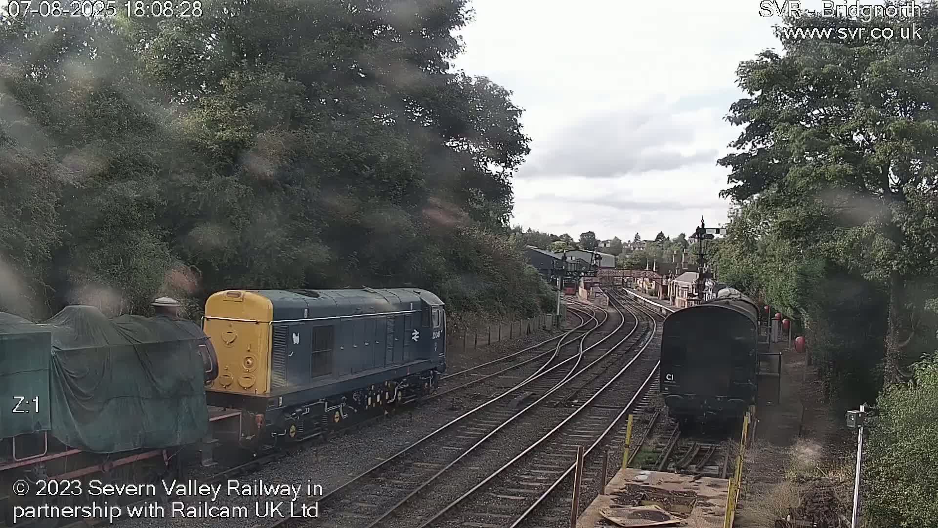 Bridgnorth Station on the Severn Valley Railway Live Cam - Bridgnorth, Shropshire, West Midlands, England, United Kingdom