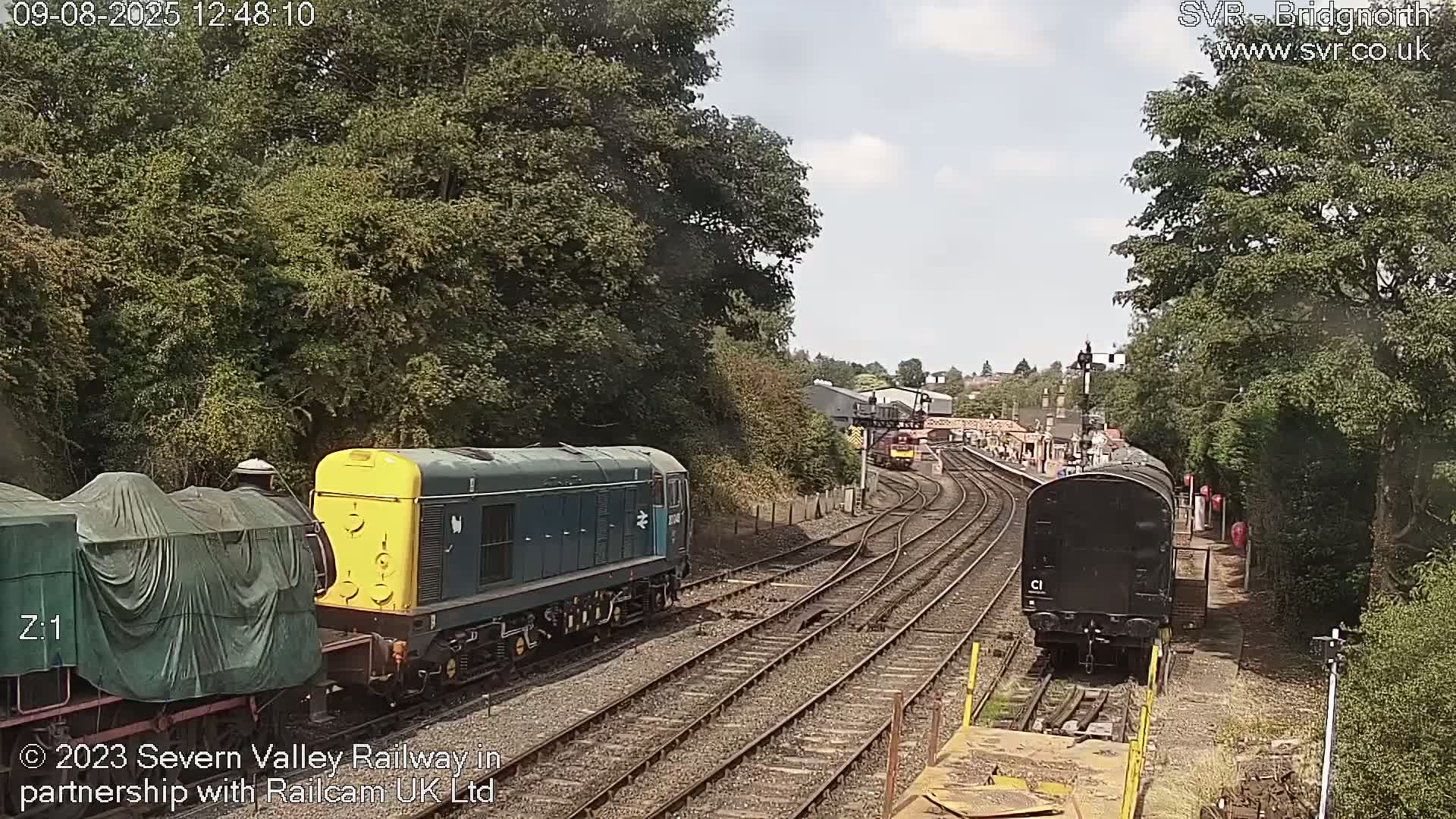 Bridgnorth Station on the Severn Valley Railway Live Cam - Bridgnorth, Shropshire, West Midlands, England, United Kingdom