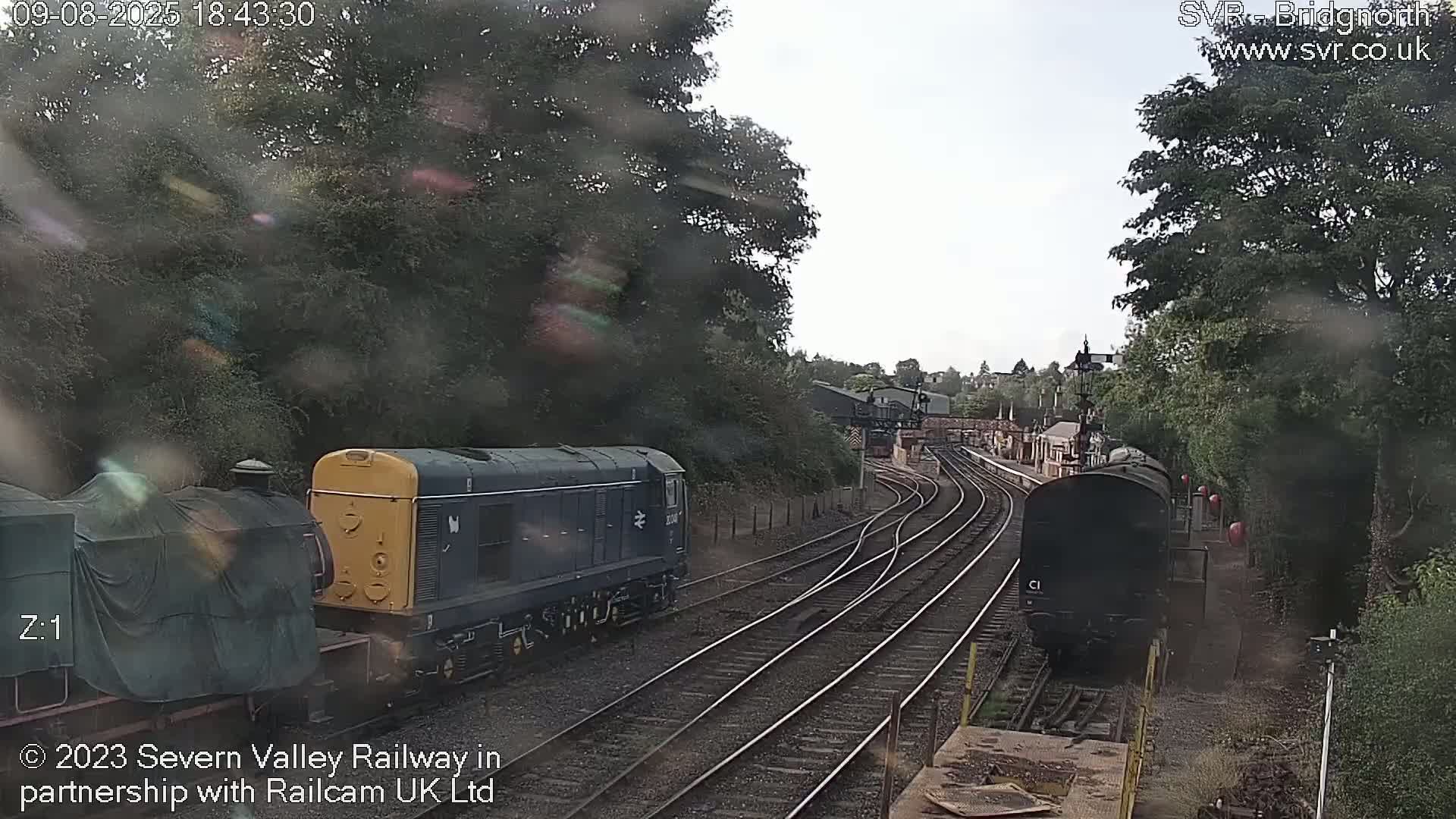 Bridgnorth Station on the Severn Valley Railway Live Cam - Bridgnorth, Shropshire, West Midlands, England, United Kingdom