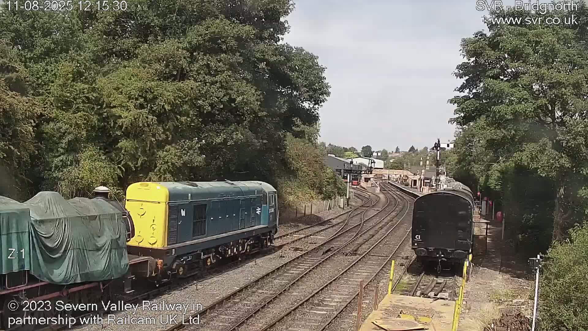 Bridgnorth Station on the Severn Valley Railway Live Cam - Bridgnorth, Shropshire, West Midlands, England, United Kingdom