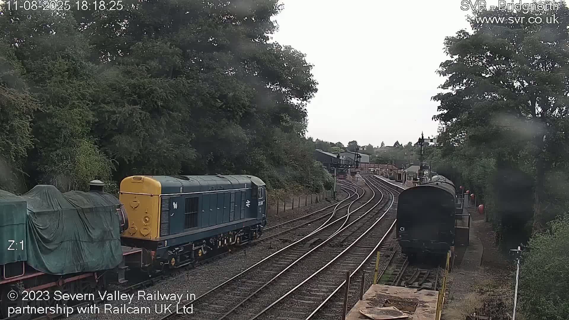 Bridgnorth Station on the Severn Valley Railway Live Cam - Bridgnorth, Shropshire, West Midlands, England, United Kingdom