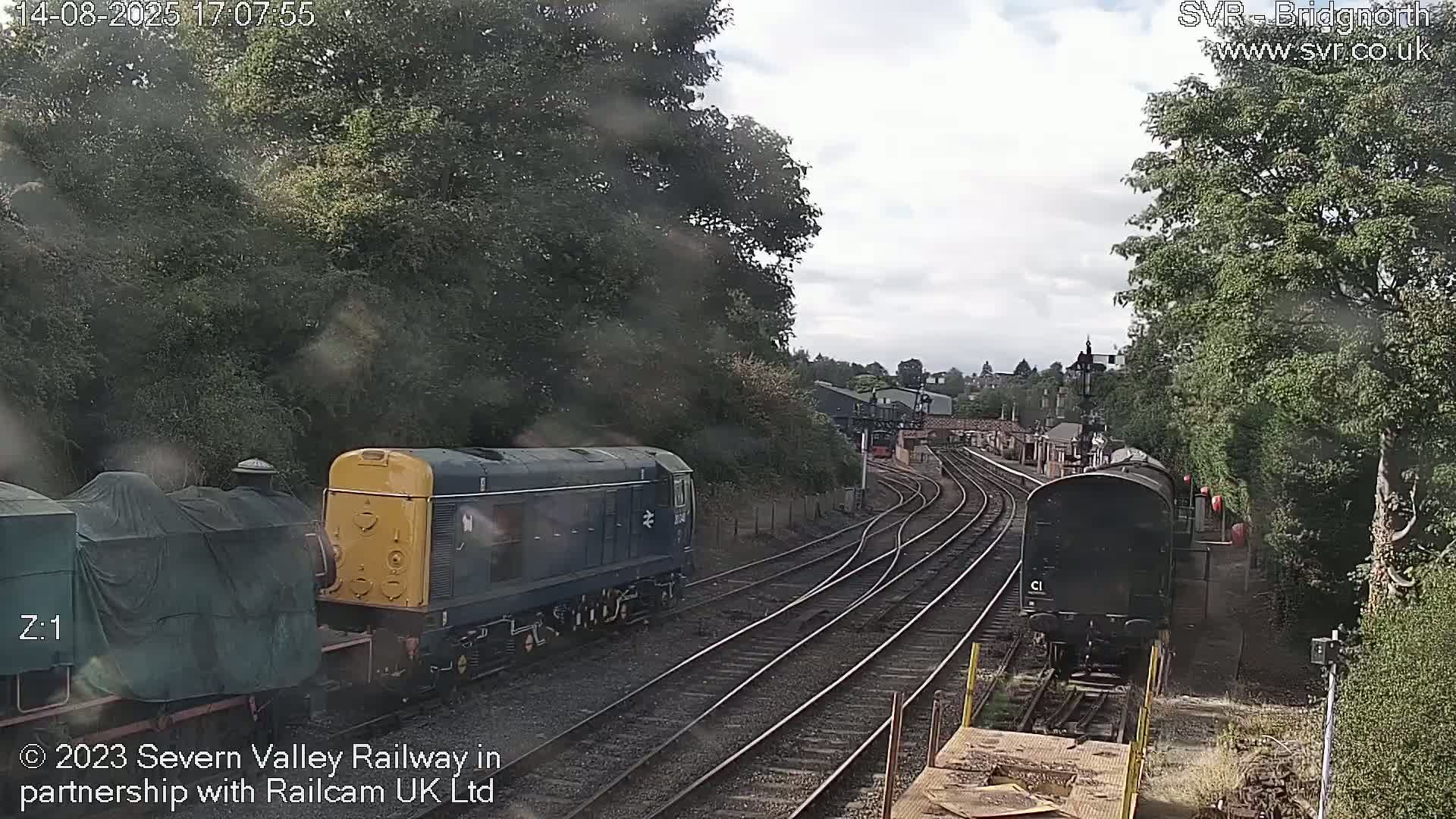 Bridgnorth Station on the Severn Valley Railway Live Cam - Bridgnorth, Shropshire, West Midlands, England, United Kingdom