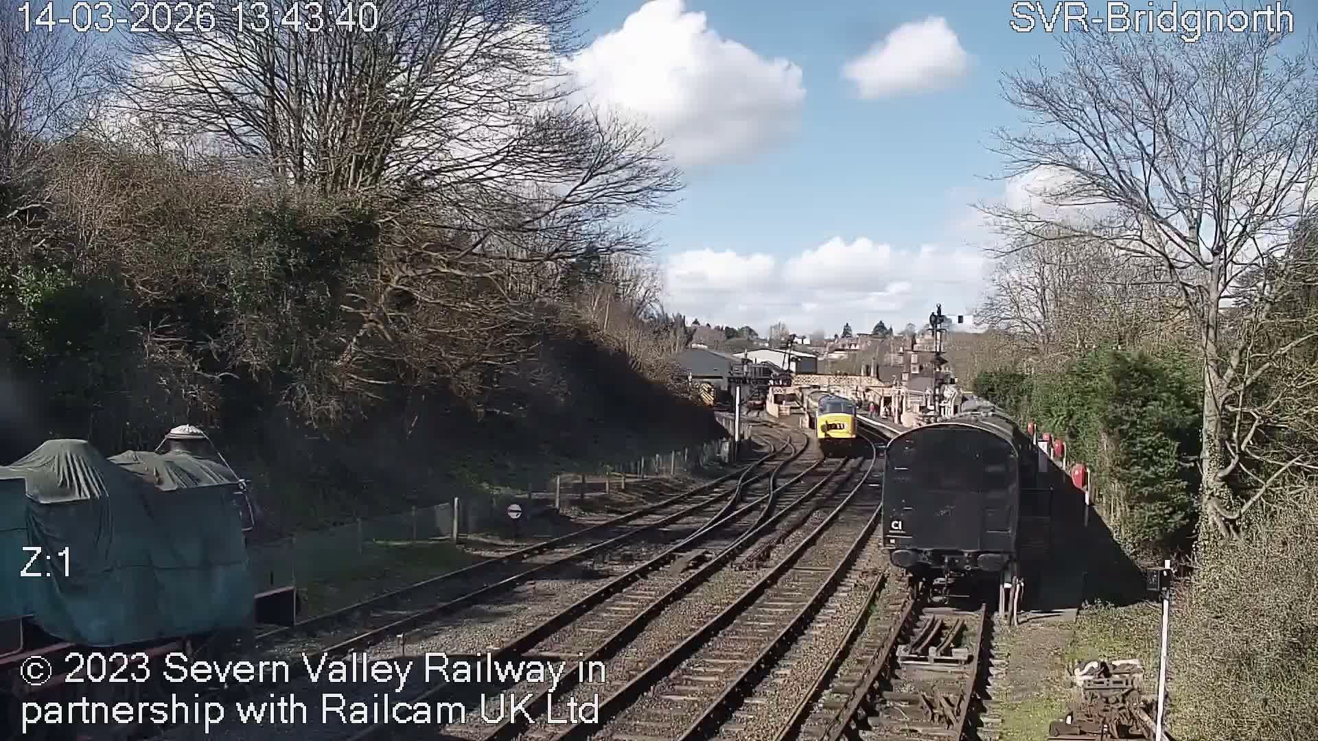 Bridgnorth Station on the Severn Valley Railway Live Cam - Bridgnorth, Shropshire, West Midlands, England, United Kingdom