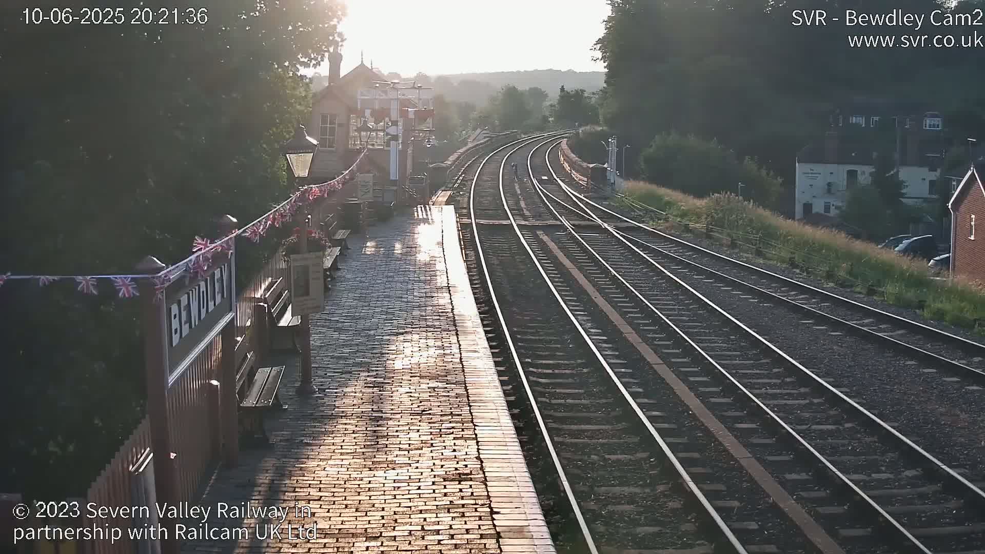 Bewdley Station West View on the Severn Valley Railway Live Cam - Bewdley, Wyre Forest, Worcestershire, West Midlands, England, United Kingdom