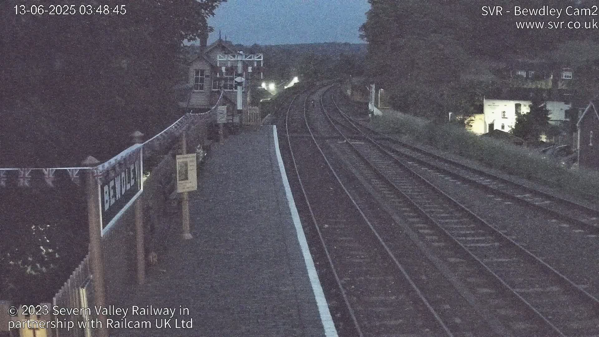 Bewdley Station West View on the Severn Valley Railway Live Cam - Bewdley, Wyre Forest, Worcestershire, West Midlands, England, United Kingdom