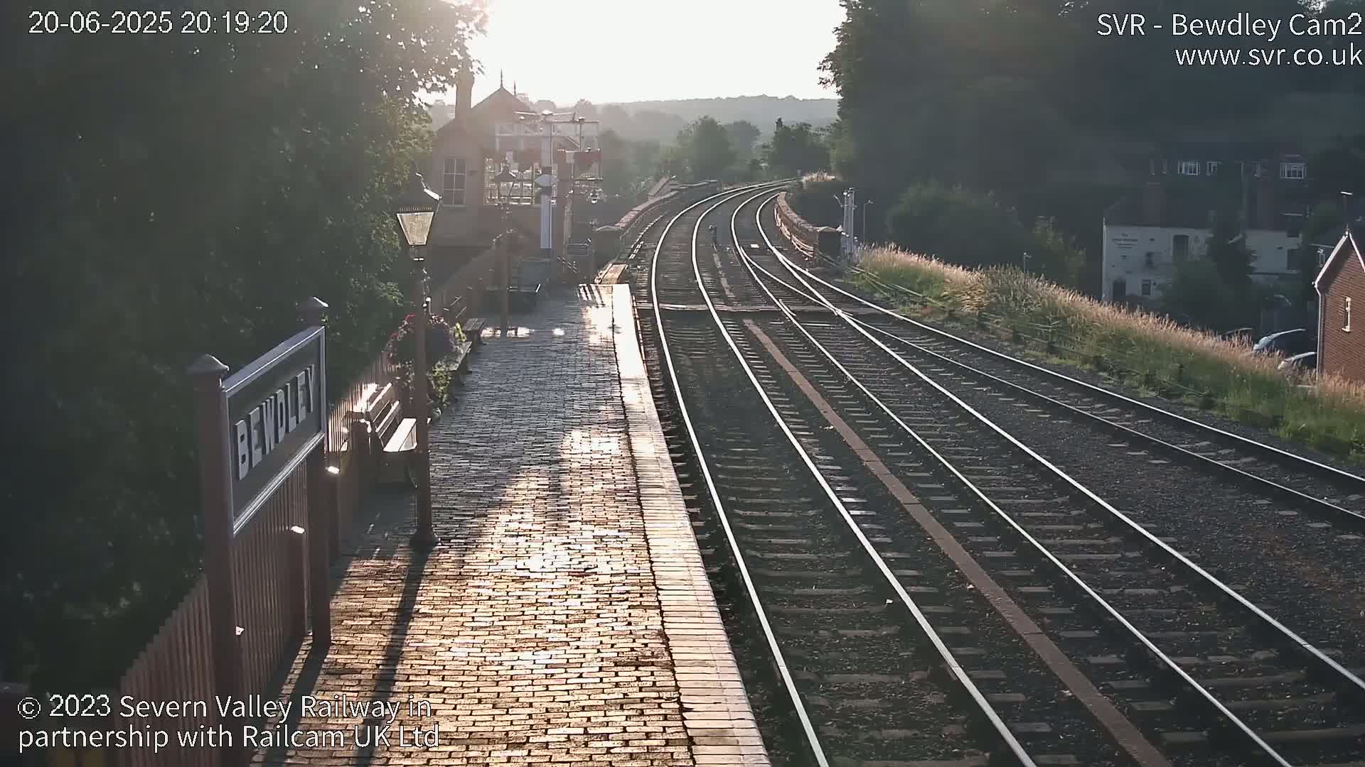 Bewdley Station West View on the Severn Valley Railway Live Cam - Bewdley, Wyre Forest, Worcestershire, West Midlands, England, United Kingdom