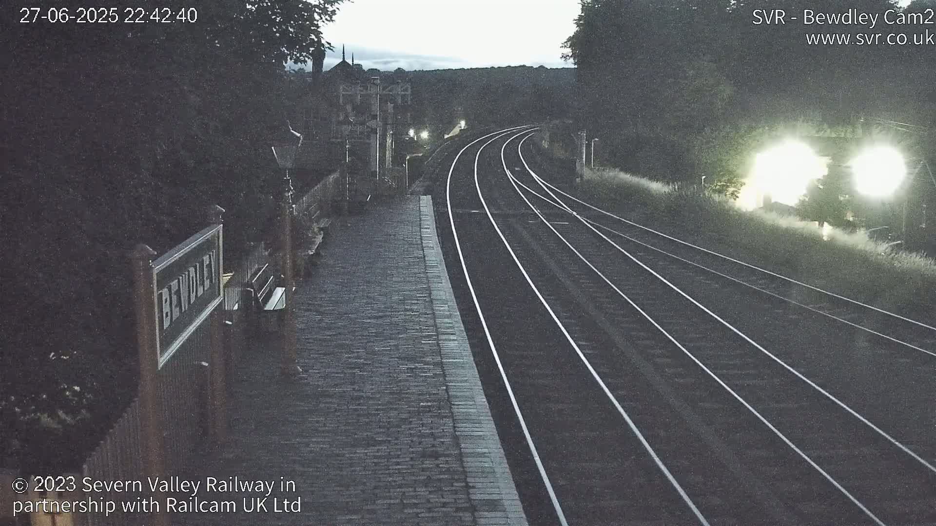 Bewdley Station West View on the Severn Valley Railway Live Cam - Bewdley, Wyre Forest, Worcestershire, West Midlands, England, United Kingdom