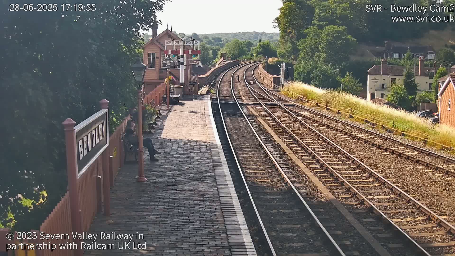 Bewdley Station West View on the Severn Valley Railway Live Cam - Bewdley, Wyre Forest, Worcestershire, West Midlands, England, United Kingdom