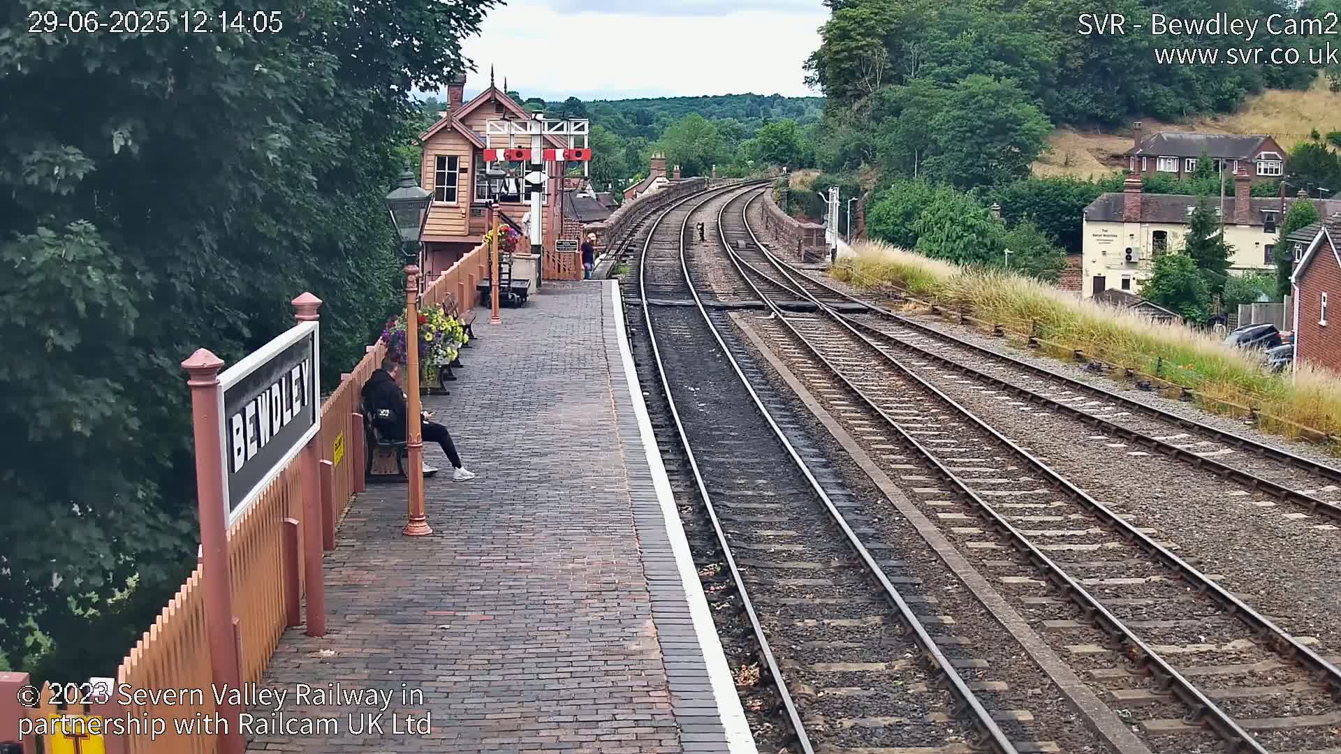 Bewdley Station West View on the Severn Valley Railway Live Cam - Bewdley, Wyre Forest, Worcestershire, West Midlands, England, United Kingdom